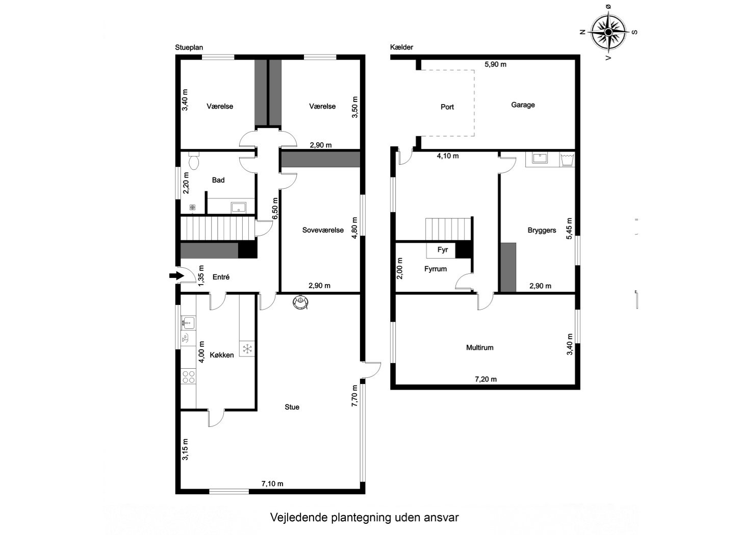Plantegninger billede af Soltoftevej 3, Ø Alling, 8963 Auning