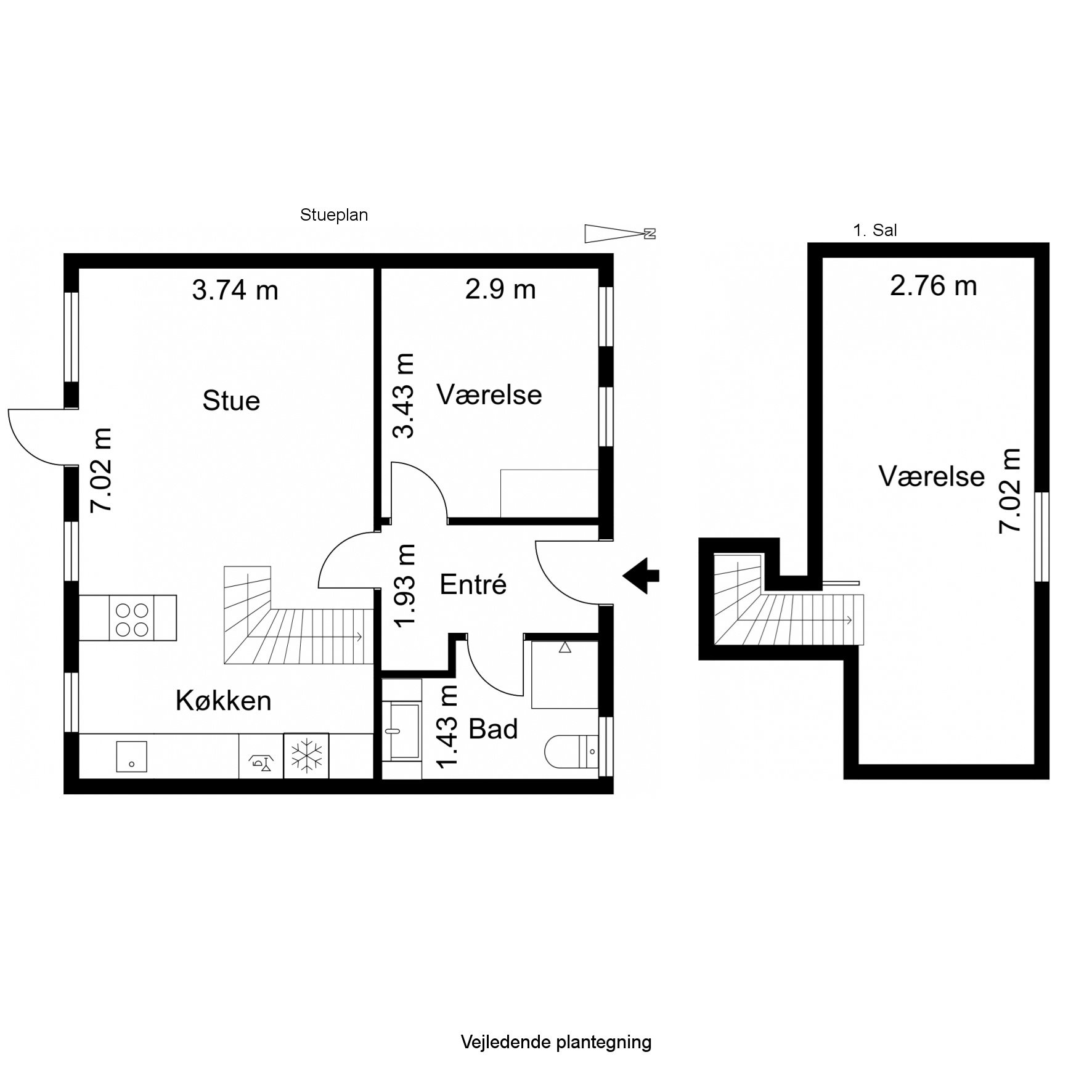 Plantegninger billede af Tranevej 108, Hulsig, 9990 Skagen