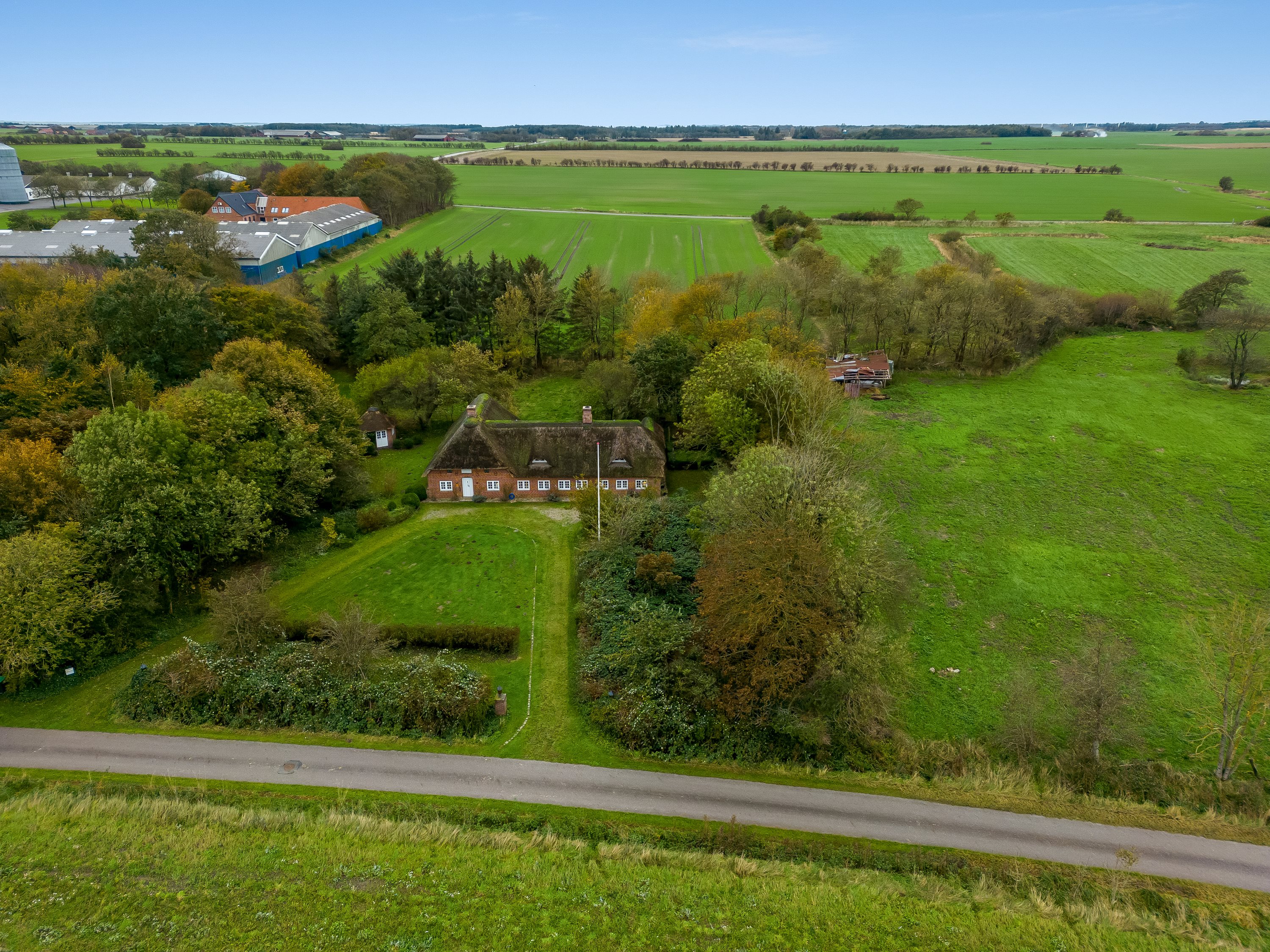 Fremhævet luftfoto billede i fuldskærmstilstand. Billede af Kogsbølvej 5, Nr. Sejerslev, 6280 Højer