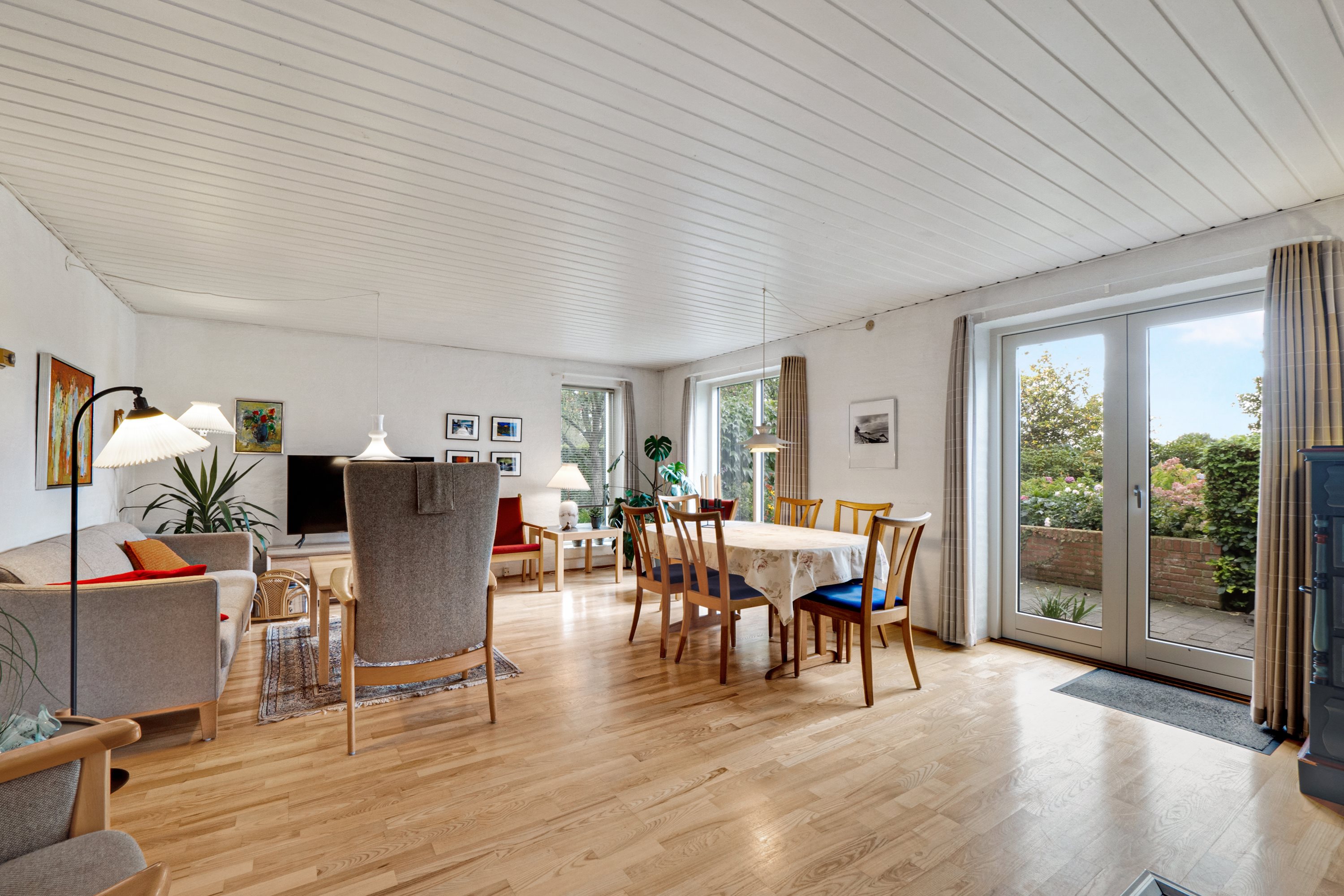 Fremhævet stue billede i fuldskærmstilstand. Billede af Engen 2, Øster Jølby, 7950 Erslev