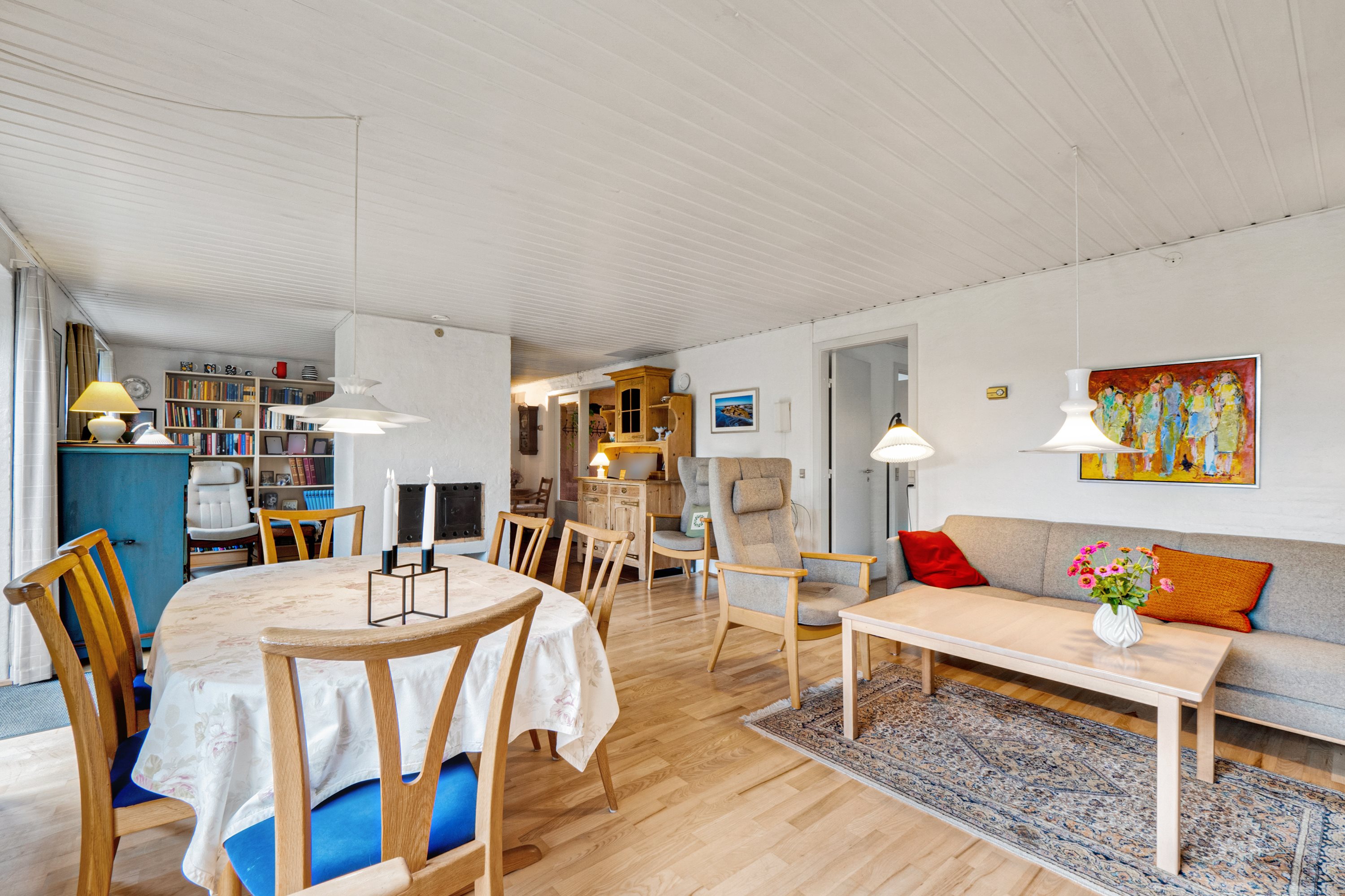 Fremhævet stue billede i fuldskærmstilstand. Billede af Engen 2, Øster Jølby, 7950 Erslev