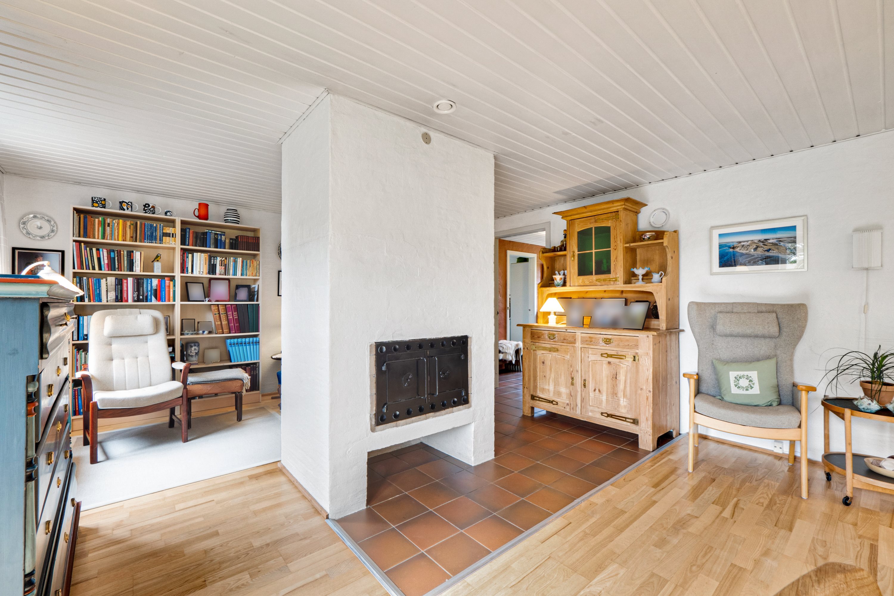 Fremhævet stue billede i fuldskærmstilstand. Billede af Engen 2, Øster Jølby, 7950 Erslev