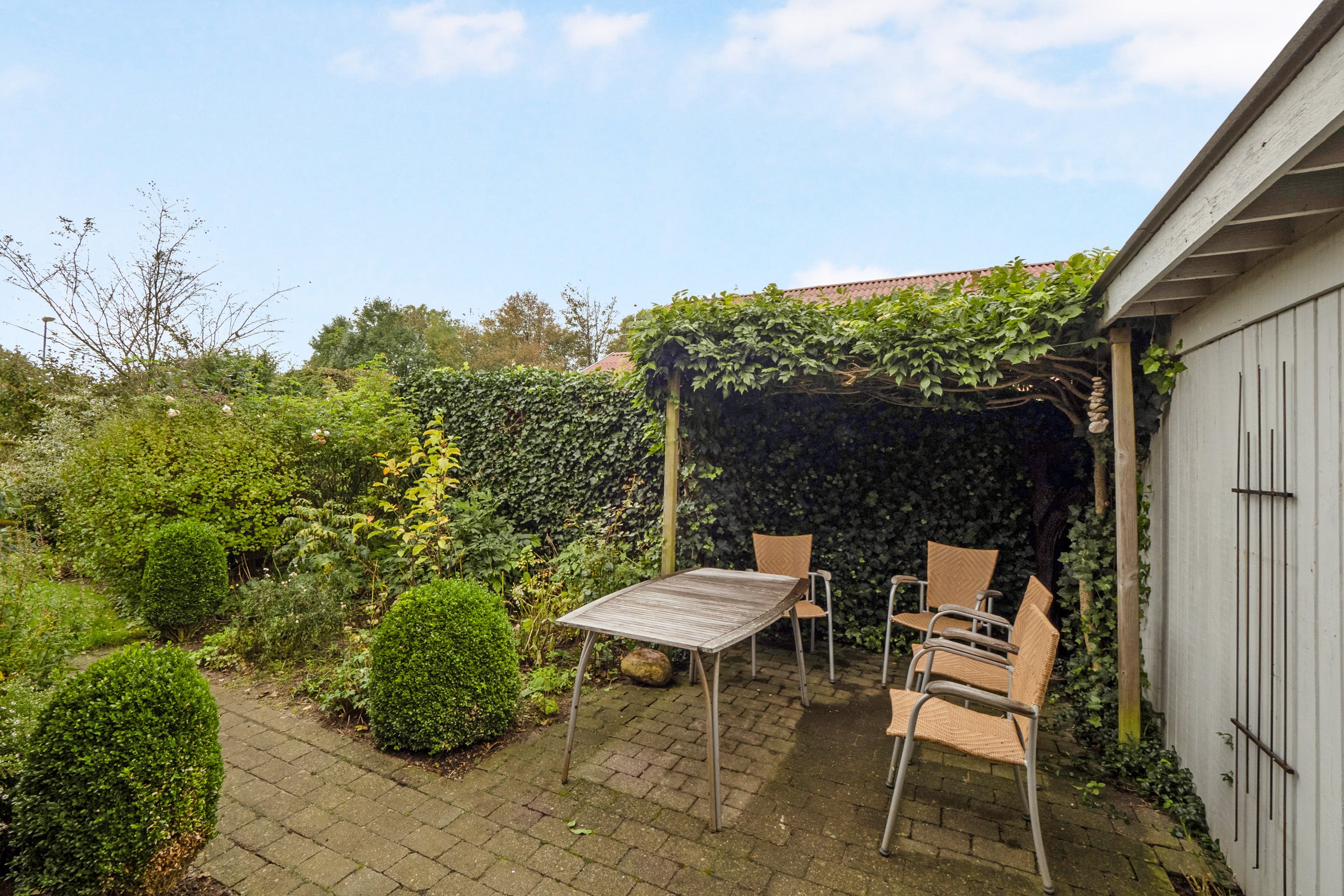 Fremhævet terrasse billede i fuldskærmstilstand. Billede af Engen 2, Øster Jølby, 7950 Erslev