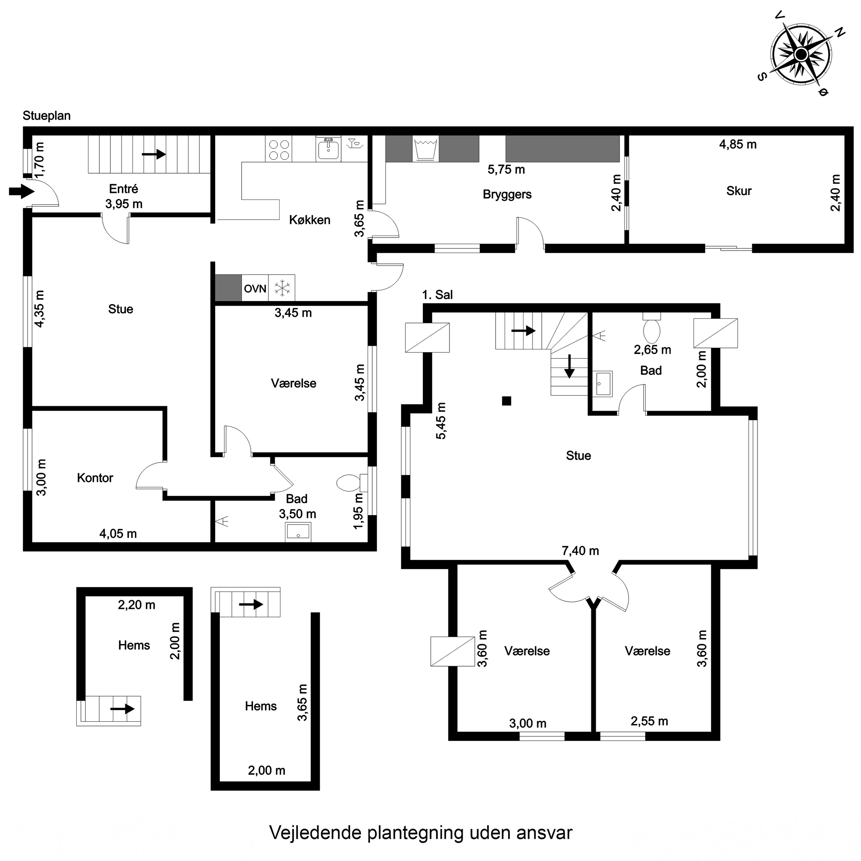 Plantegninger billede af Viborgvej 4, 7160 Tørring