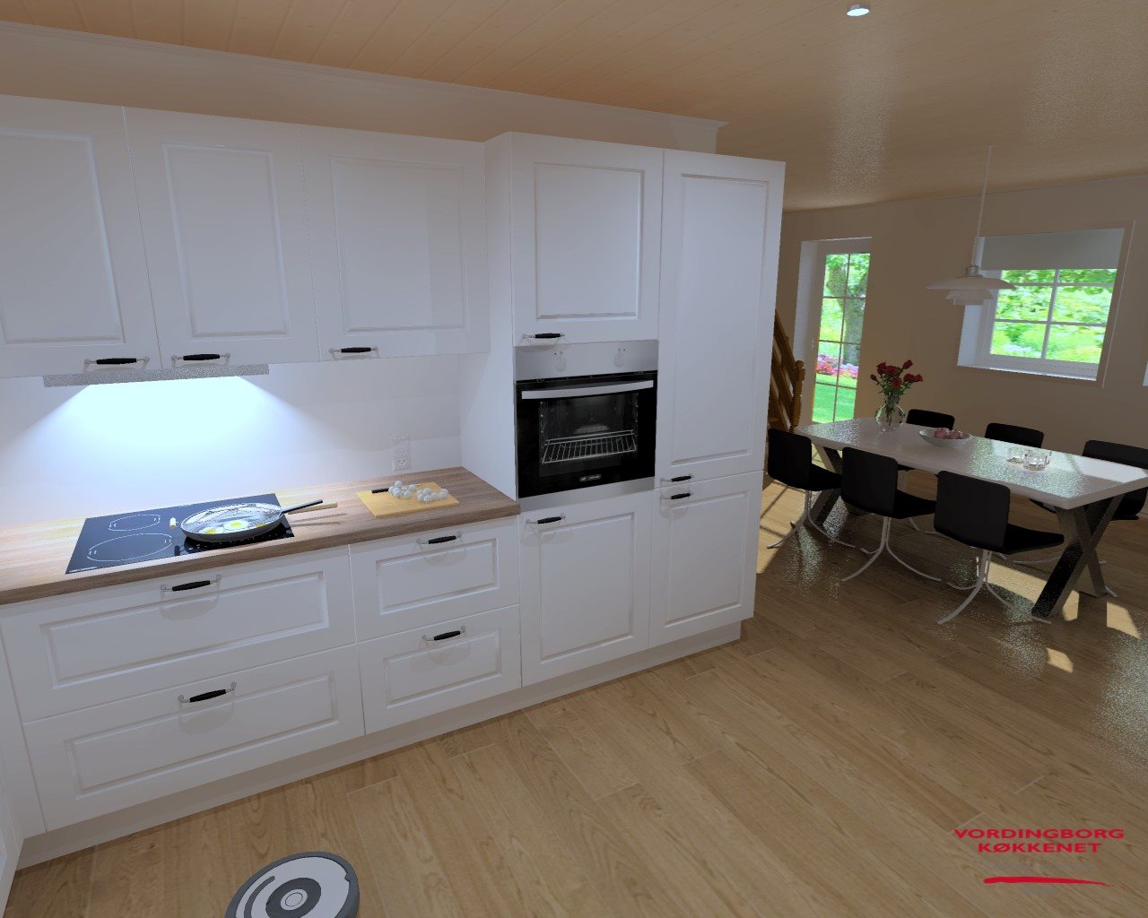 Fremhævet køkken billede i fuldskærmstilstand. Billede af Glejbjergvej 18, Rebelsig, 6740 Bramming