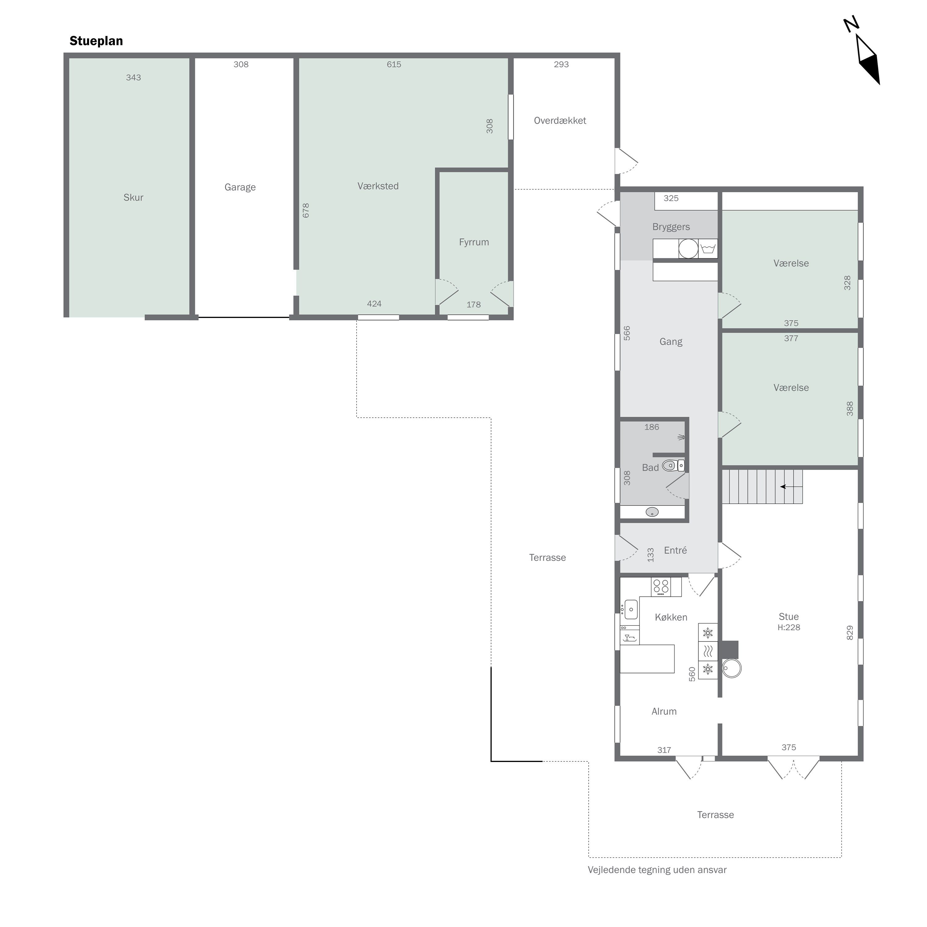 Plantegninger billede af Linalyst 7, 9610 Nørager