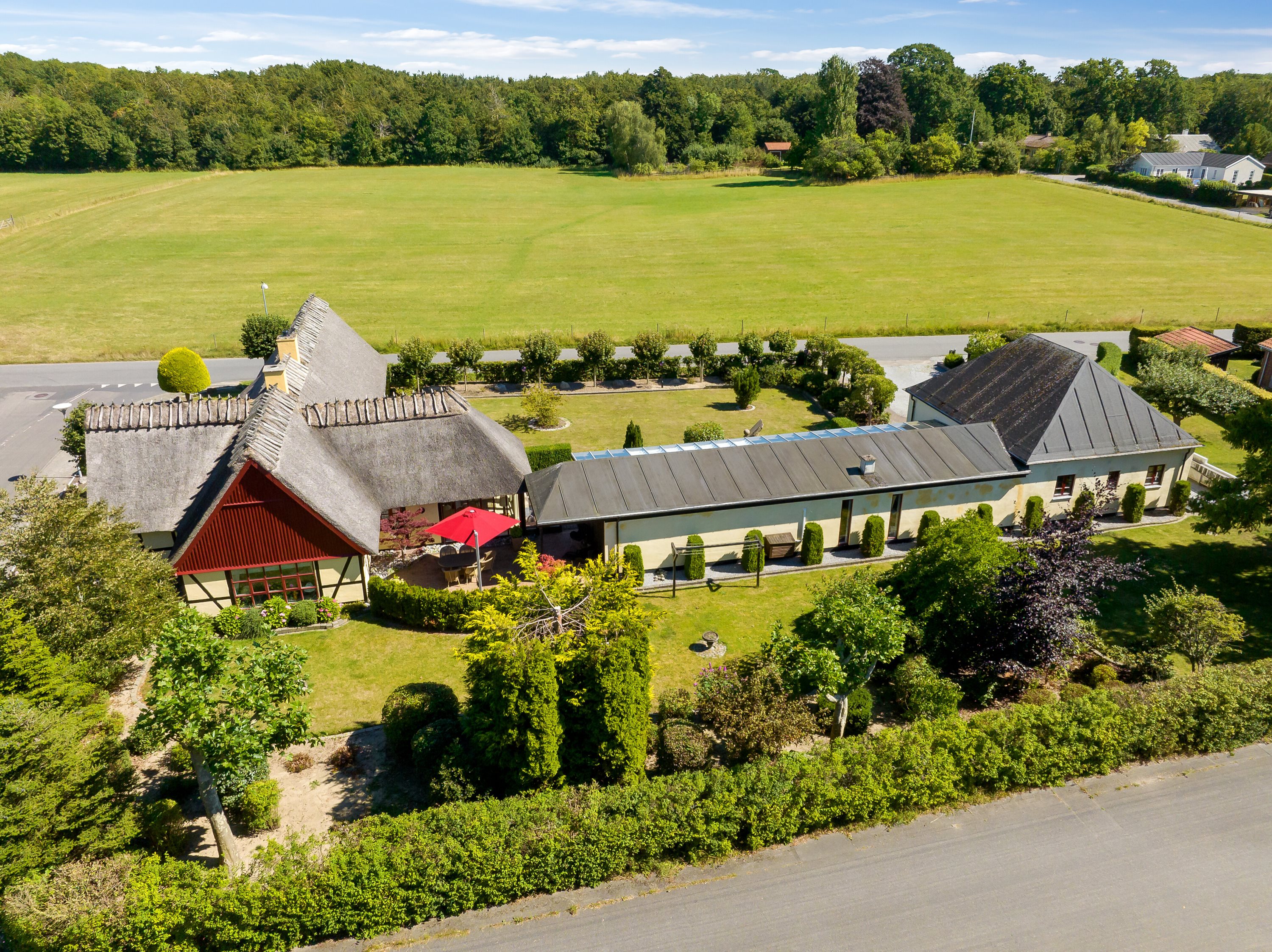 Fremhævet luftfoto billede i fuldskærmstilstand. Billede af Næbvej 25, 4720 Præstø