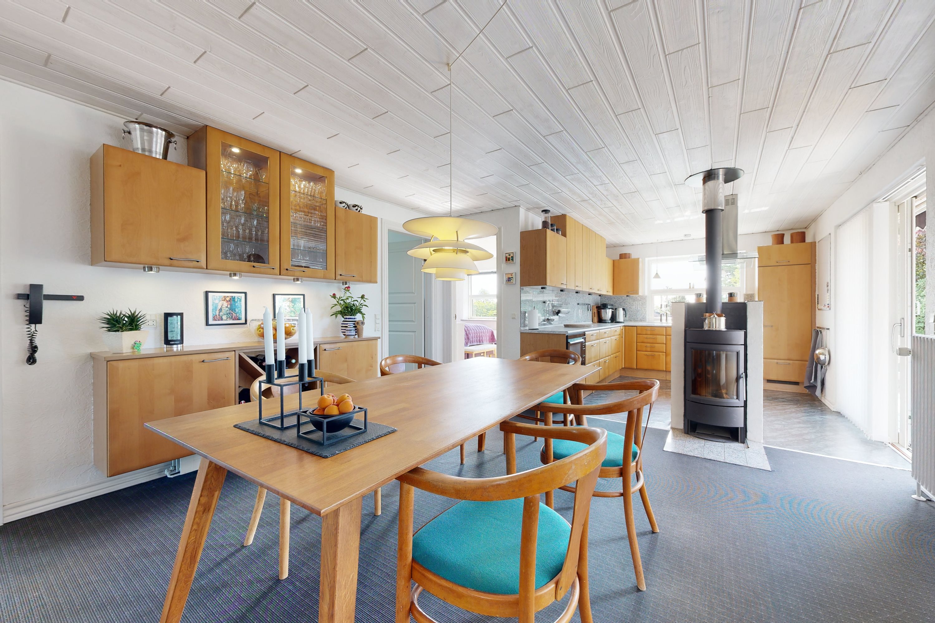 Fremhævet køkken alrum billede i fuldskærmstilstand. Billede af Anemonevej 9, 7850 Stoholm Jyll