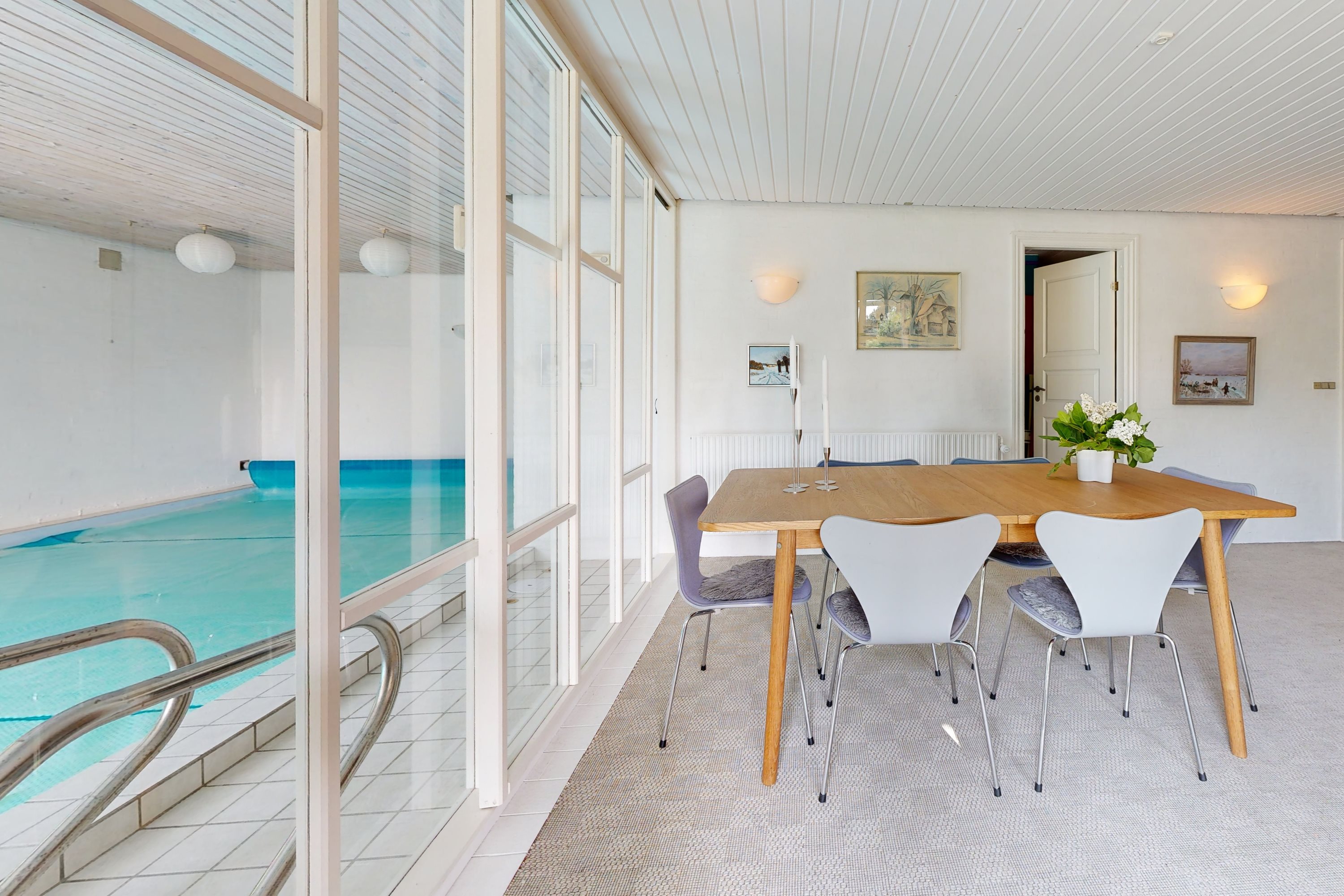 Fremhævet indendørs swimmingpool billede i fuldskærmstilstand. Billede af Anemonevej 9, 7850 Stoholm Jyll