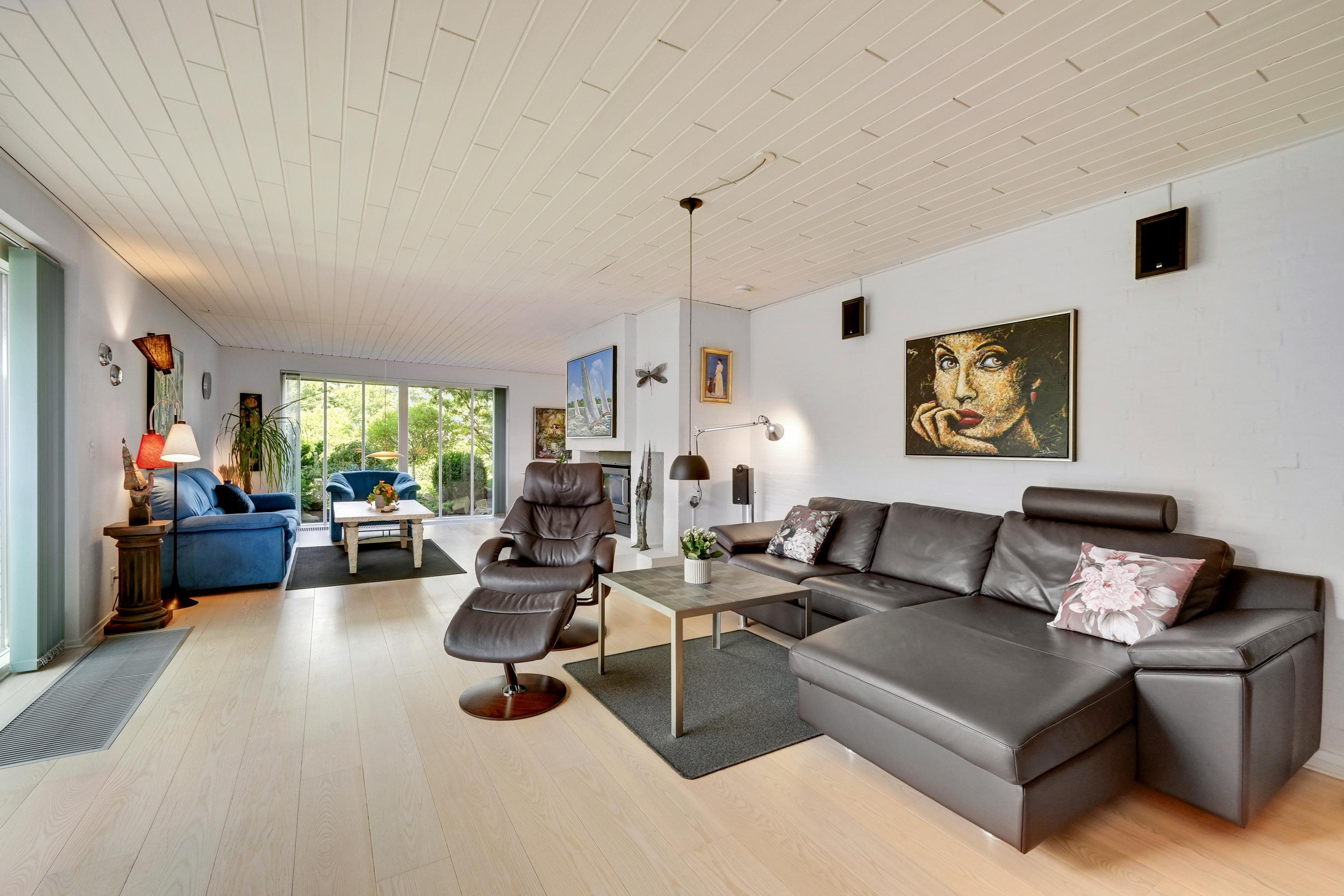 Fremhævet opholdsstue billede i fuldskærmstilstand. Billede af Hirsevænget 4, 7500 Holstebro