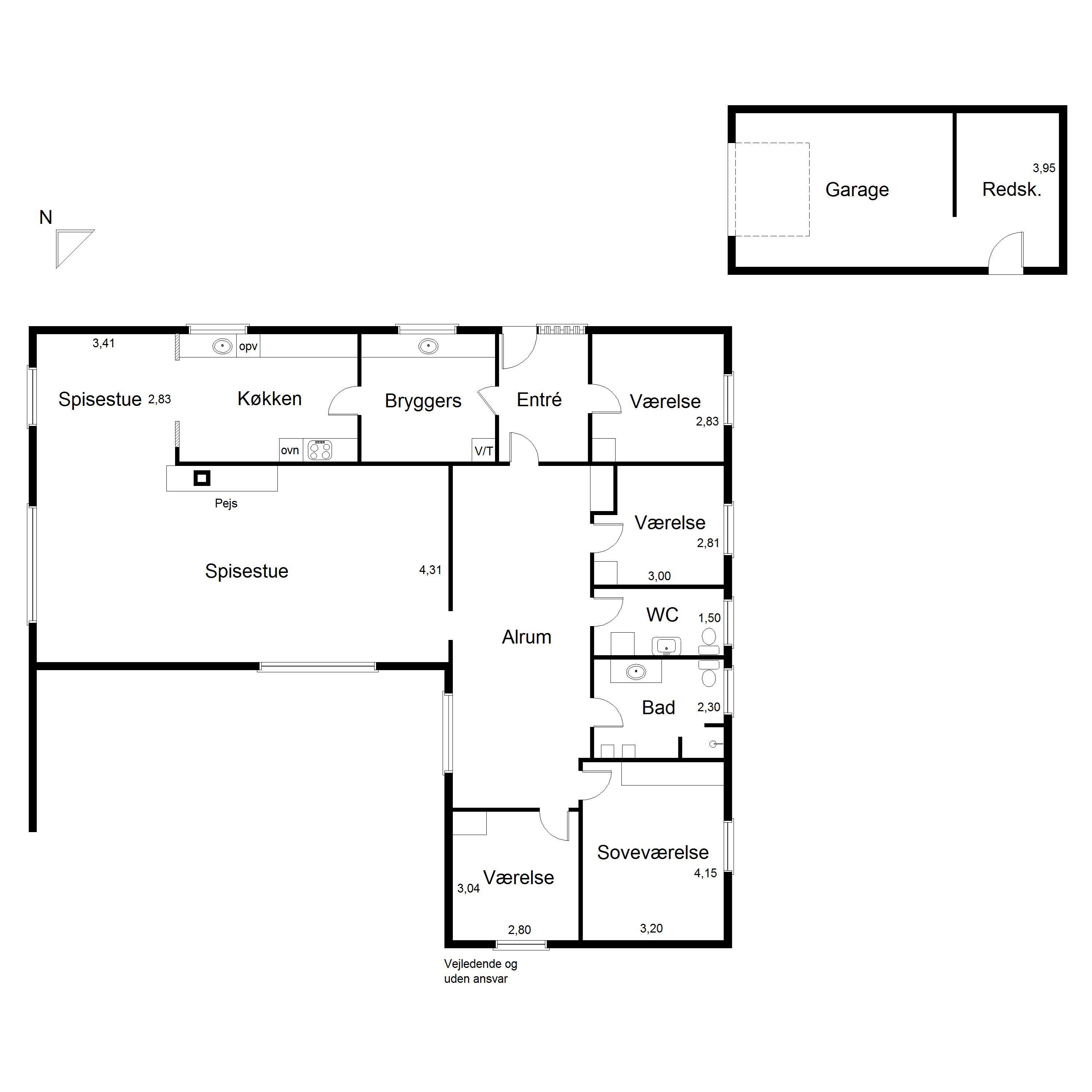 Plantegninger billede af Hirsevænget 4, 7500 Holstebro
