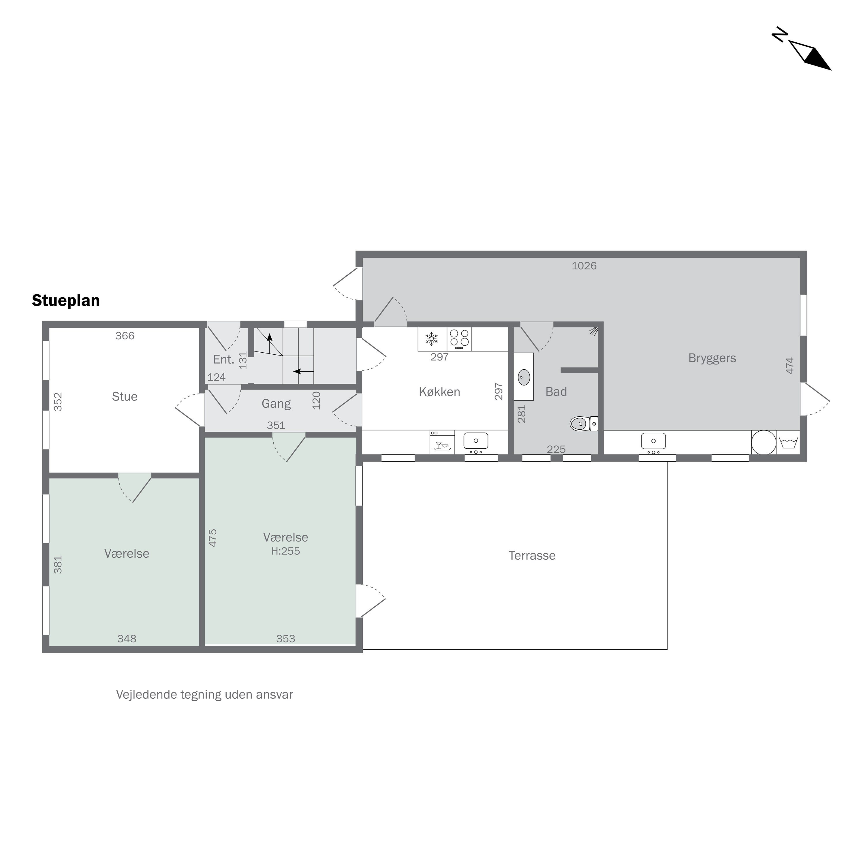 Plantegninger billede af Savværksvej 1, 5620 Glamsbjerg