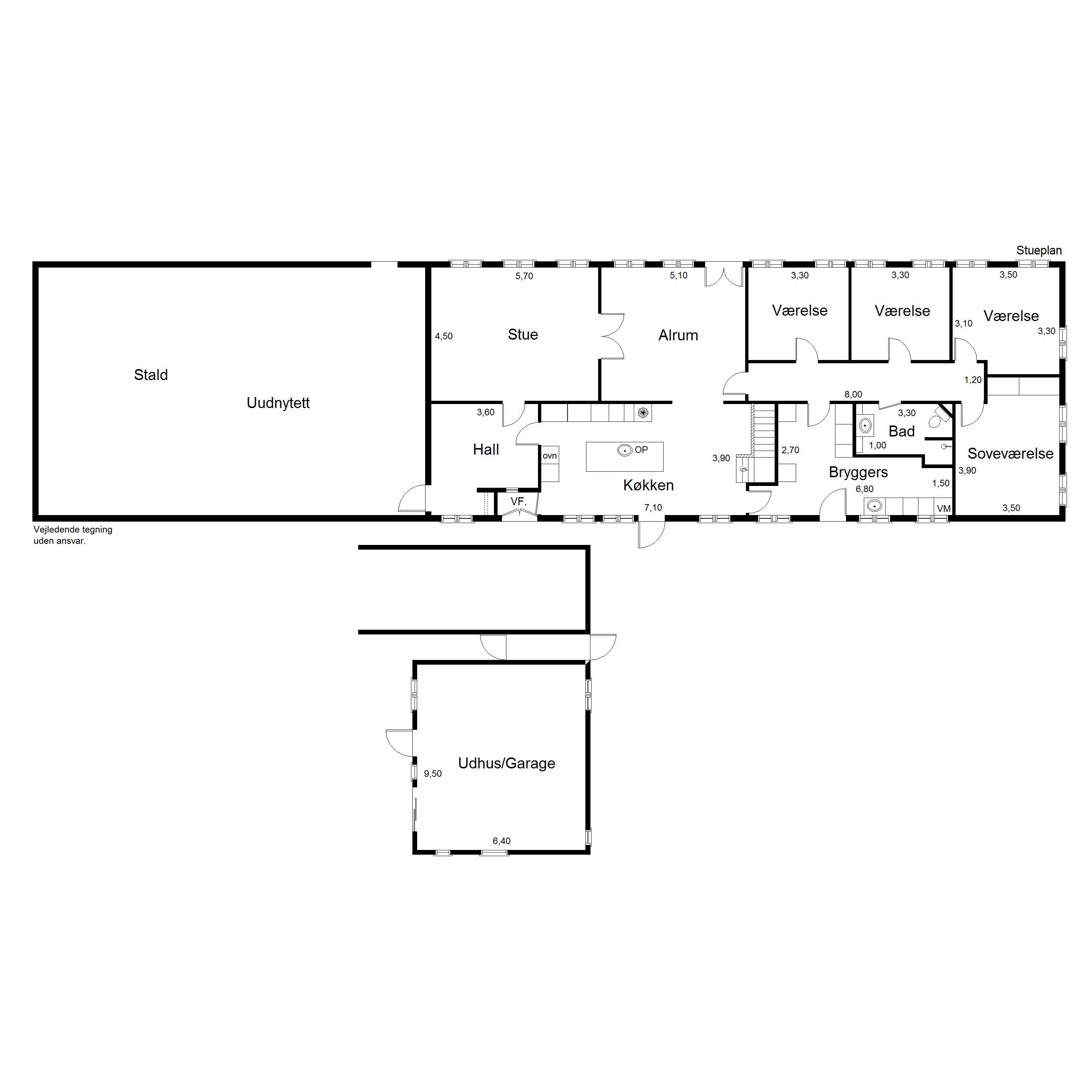 Plantegninger billede af Over Blåkrog 1, Varnæs, 6200 Aabenraa