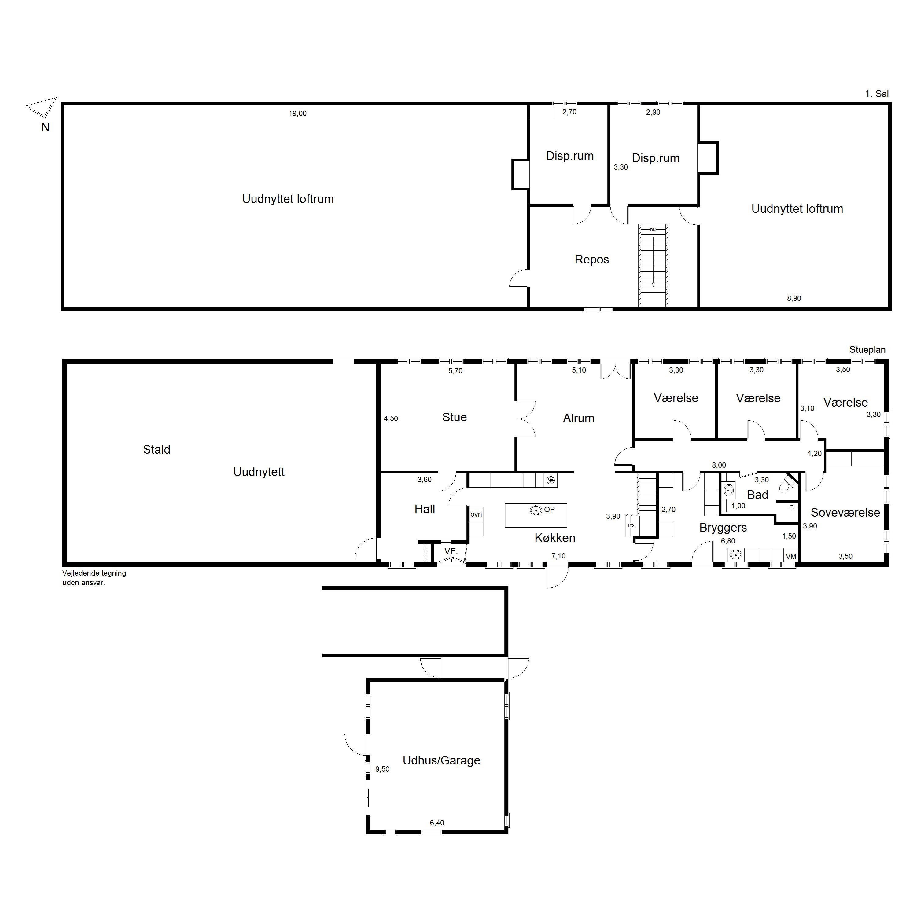 Plantegninger billede af Over Blåkrog 1, Varnæs, 6200 Aabenraa