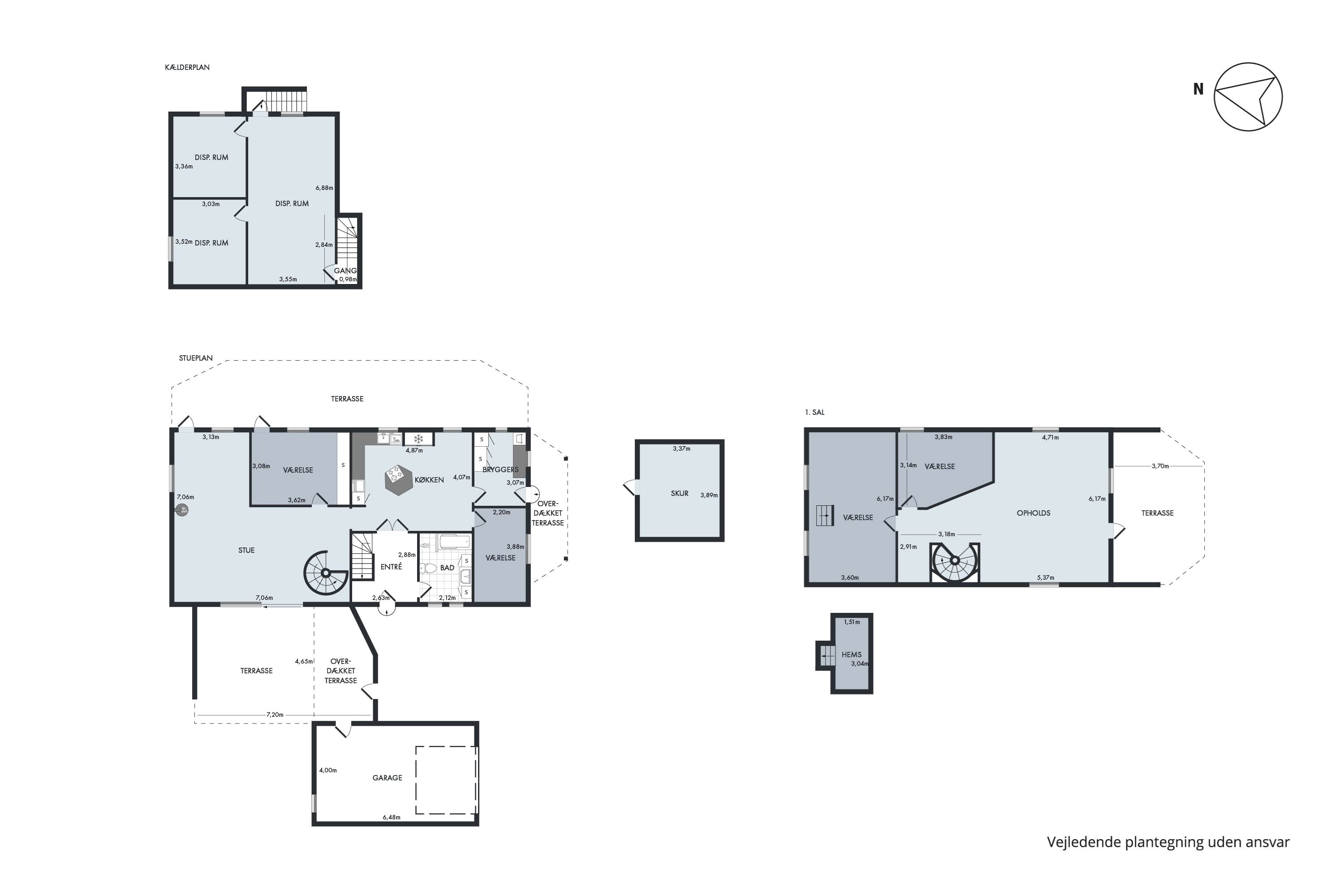Plantegninger billede af Fridasminde 12, 8960 Randers SØ
