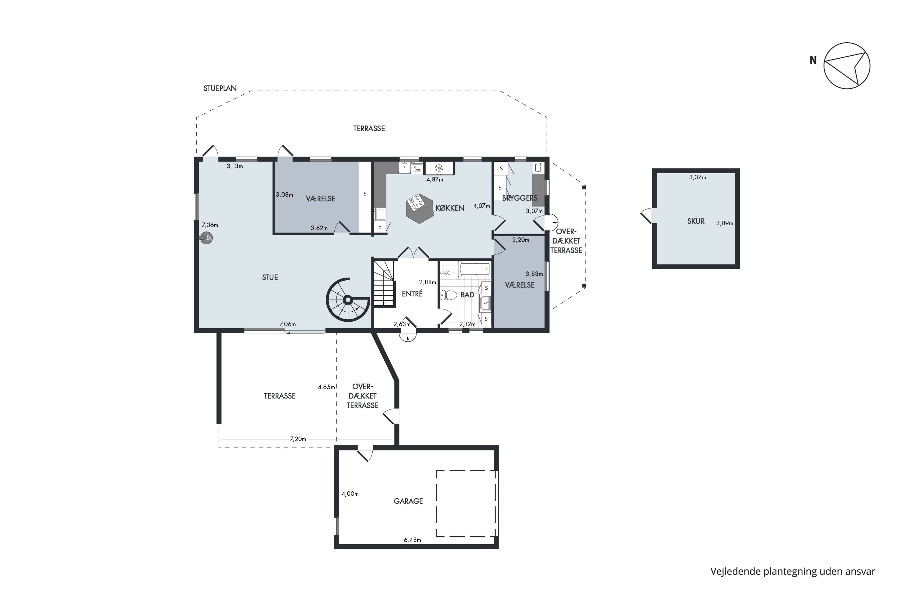 Plantegninger billede af Fridasminde 12, 8960 Randers SØ