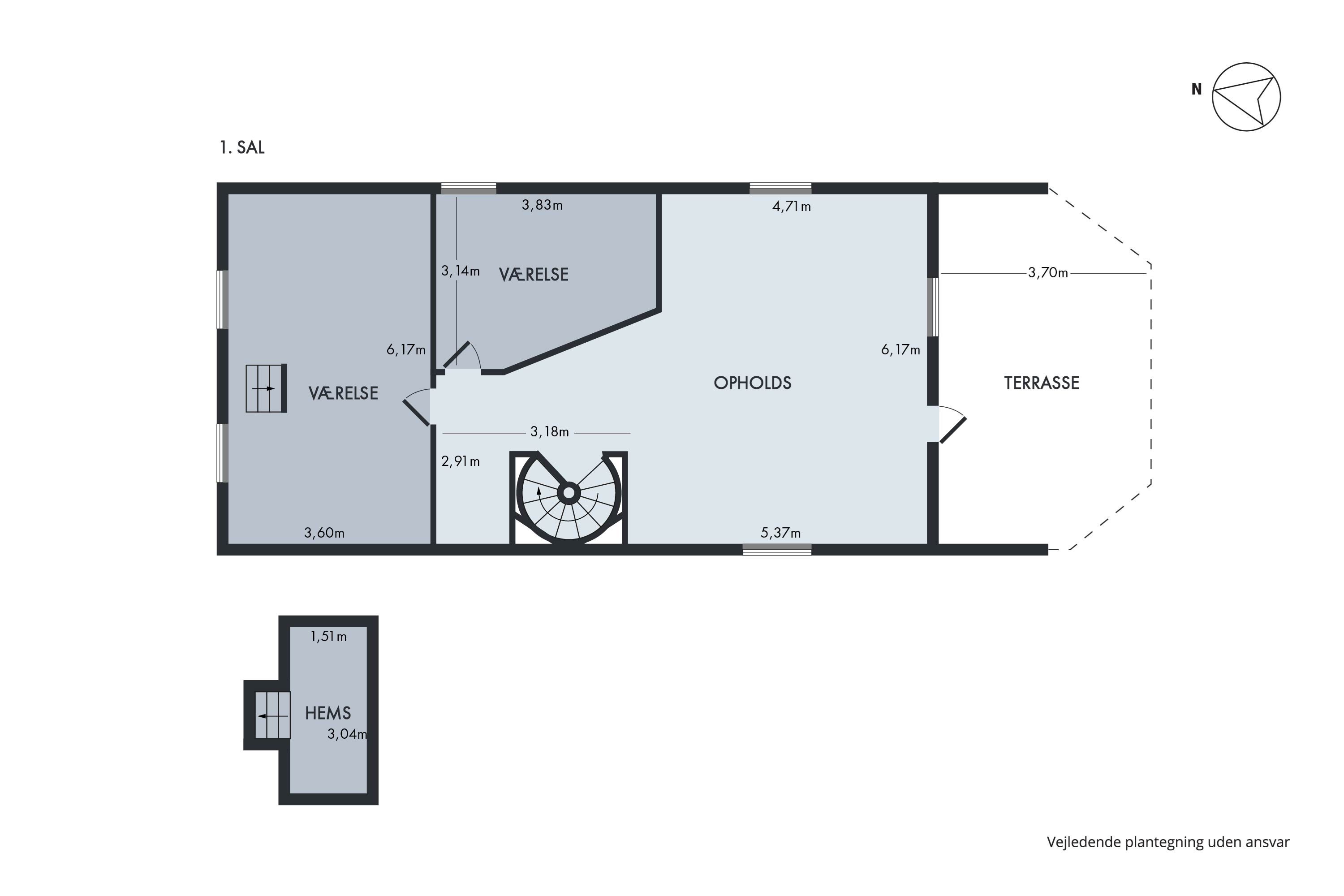 Plantegninger billede af Fridasminde 12, 8960 Randers SØ