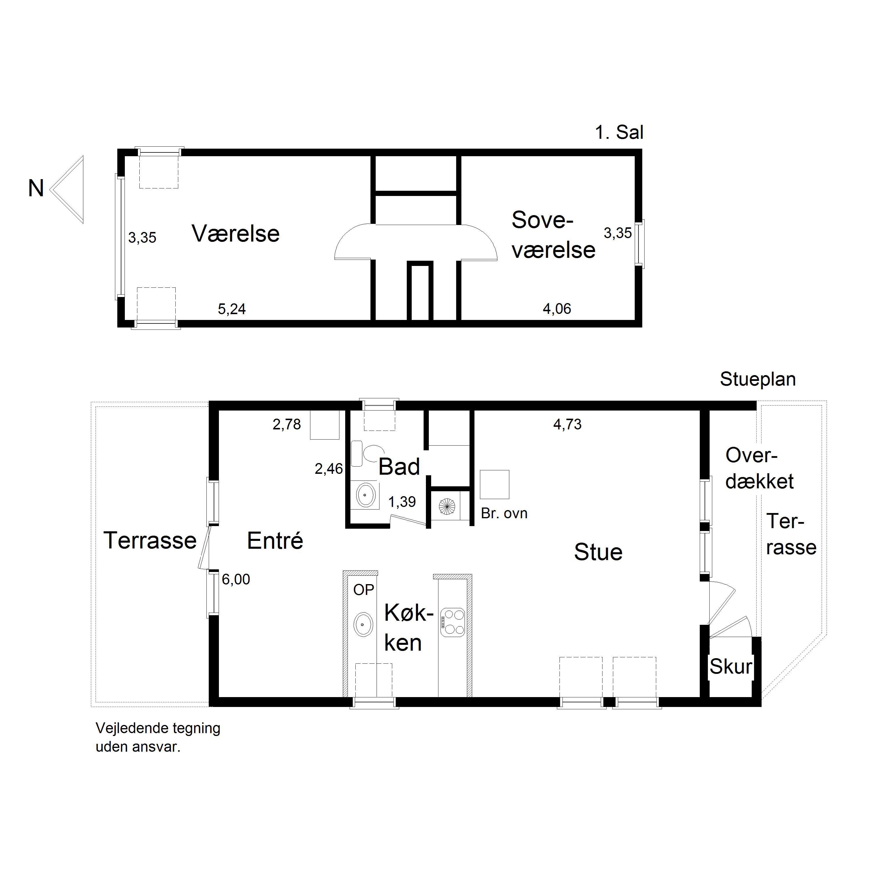 Plantegninger billede af Golfsvinget 221, Gatten, 9640 Farsø