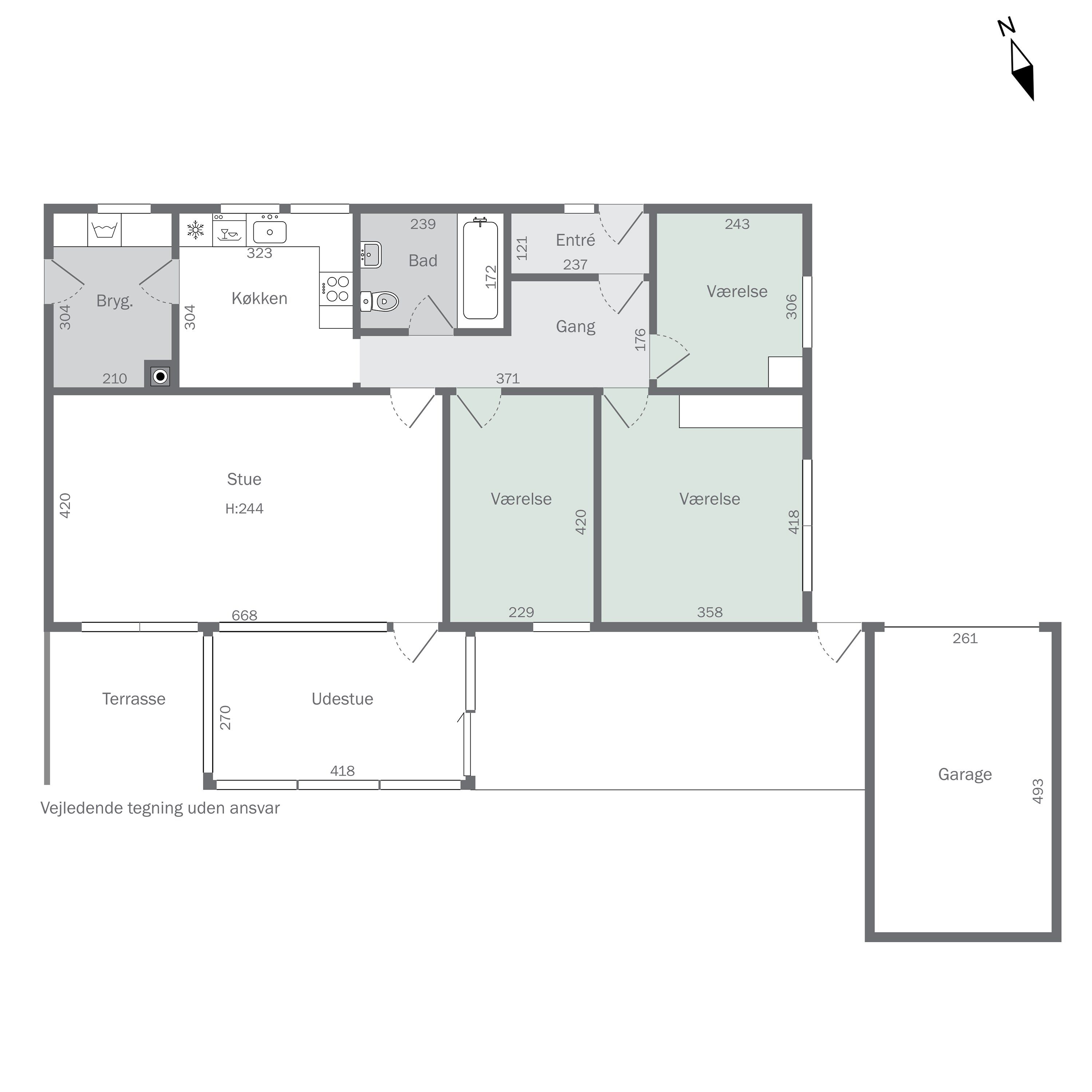 Plantegninger billede af Østerbakken 4, Flakkebjerg, 4200 Slagelse