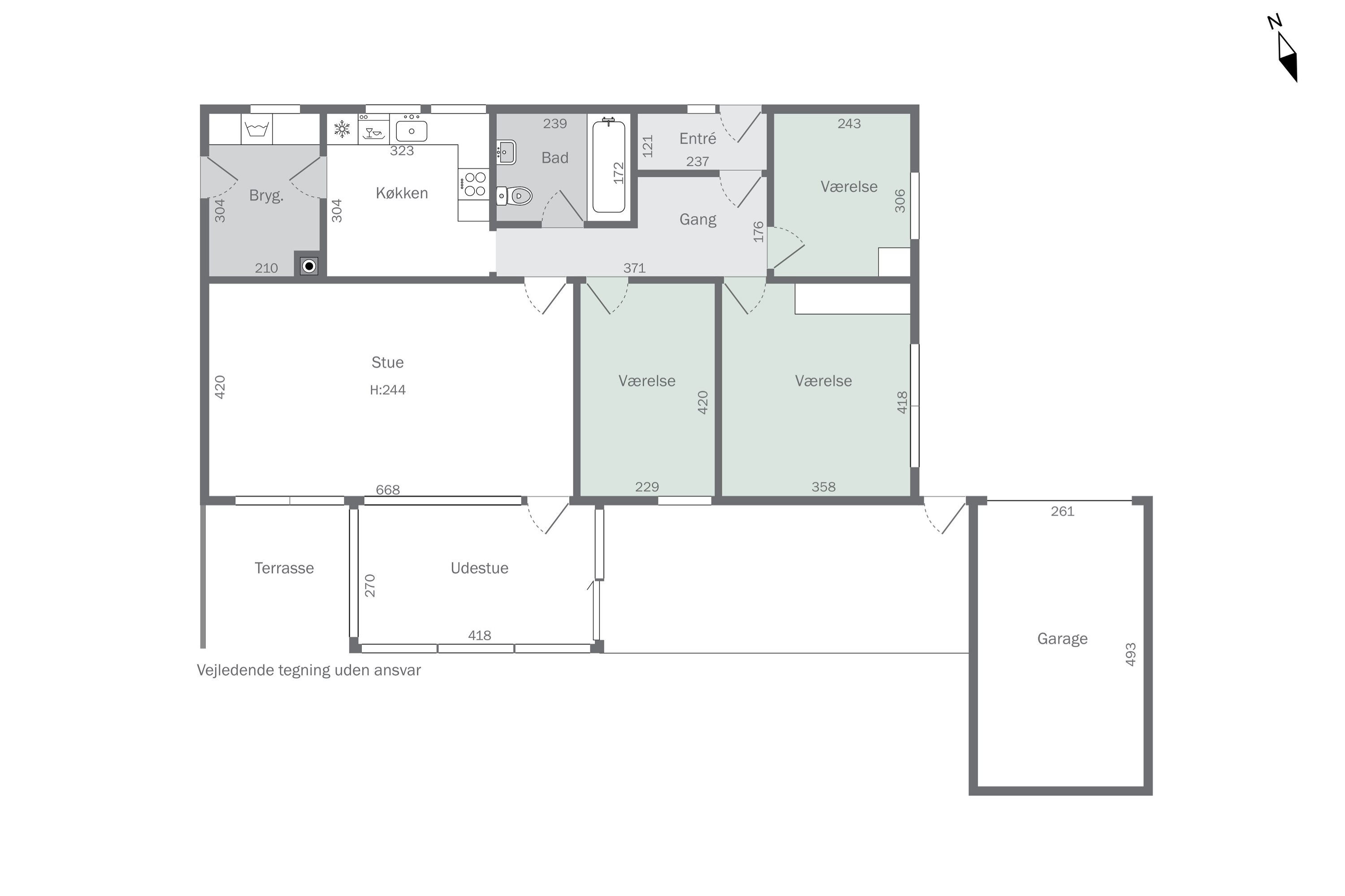Plantegninger billede af Østerbakken 4, Flakkebjerg, 4200 Slagelse
