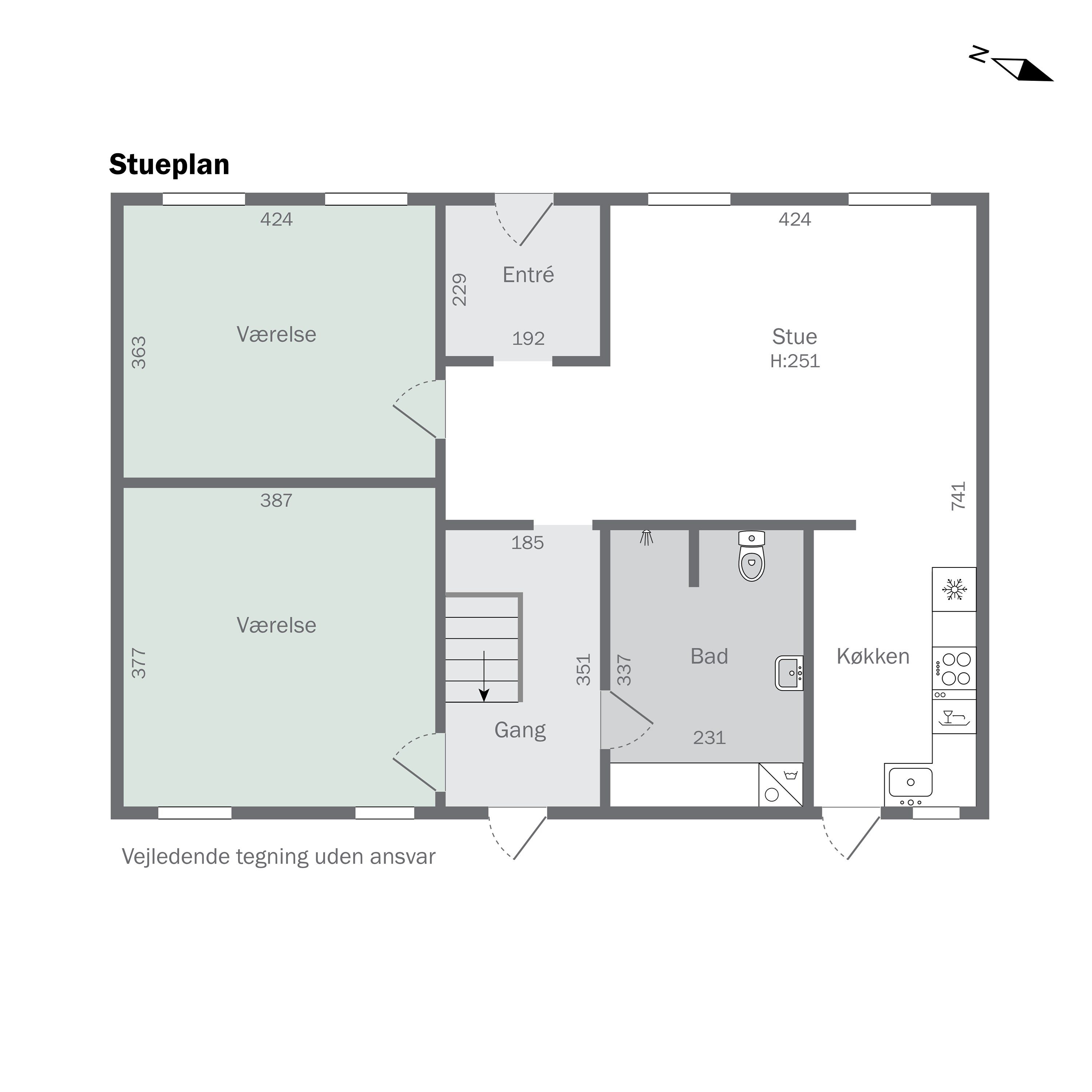 Plantegninger billede af Stationsvej 15, 4261 Dalmose