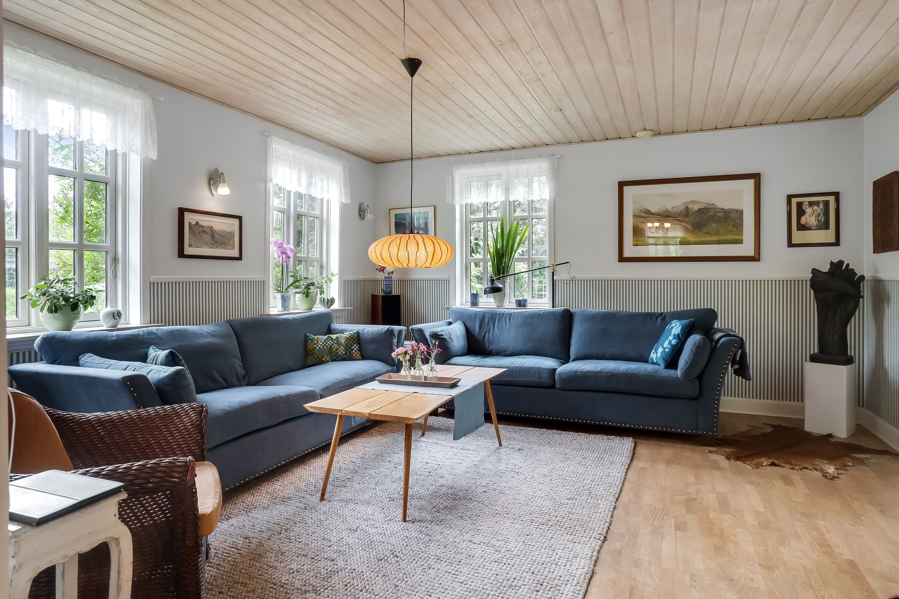 Fremhævet stue billede i fuldskærmstilstand. Billede af Høgildvej 40, Høgild, 7470 Karup J