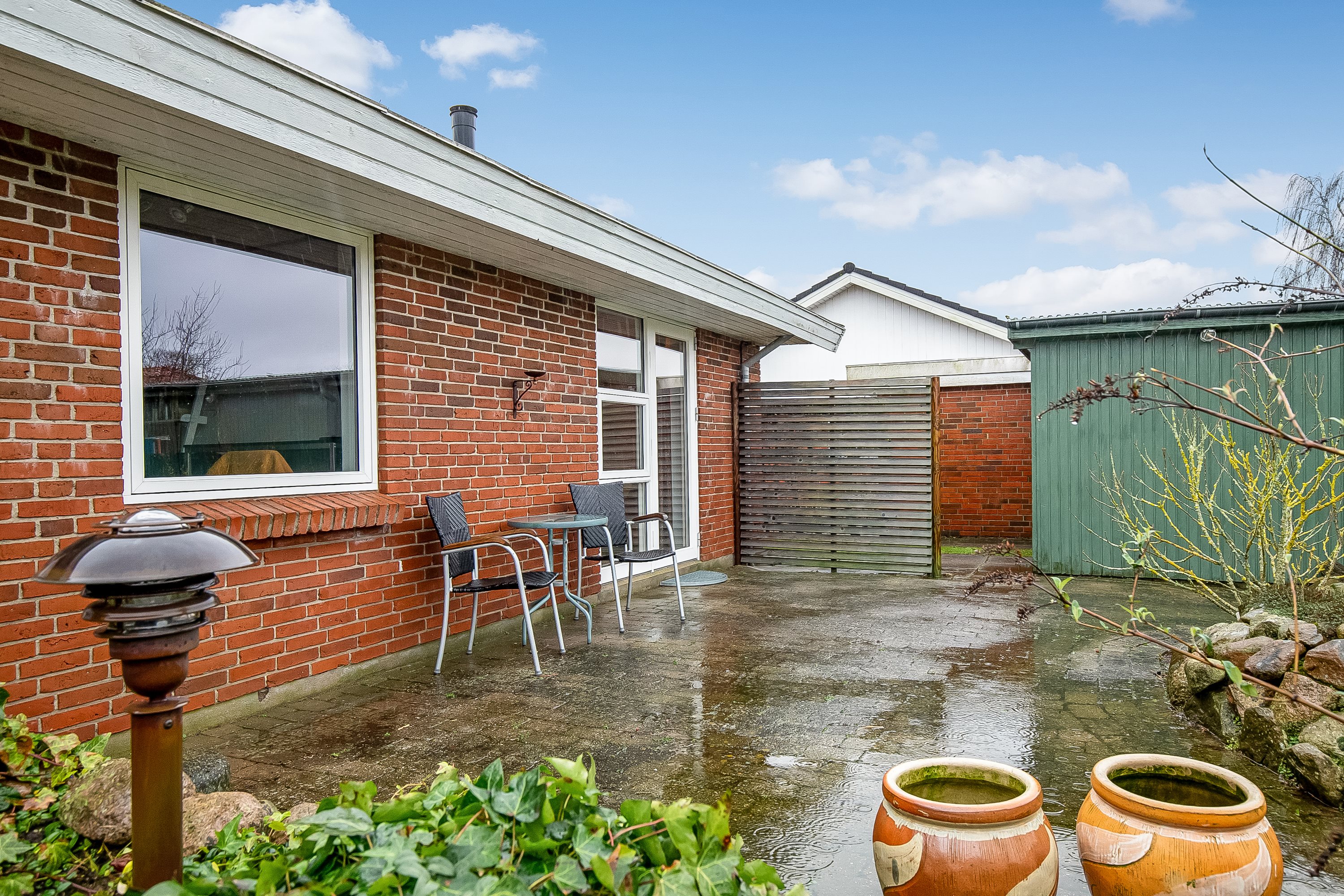 Fremhævet terrasse billede i fuldskærmstilstand. Billede af Mølleager 67A, Lindved, 7100 Vejle