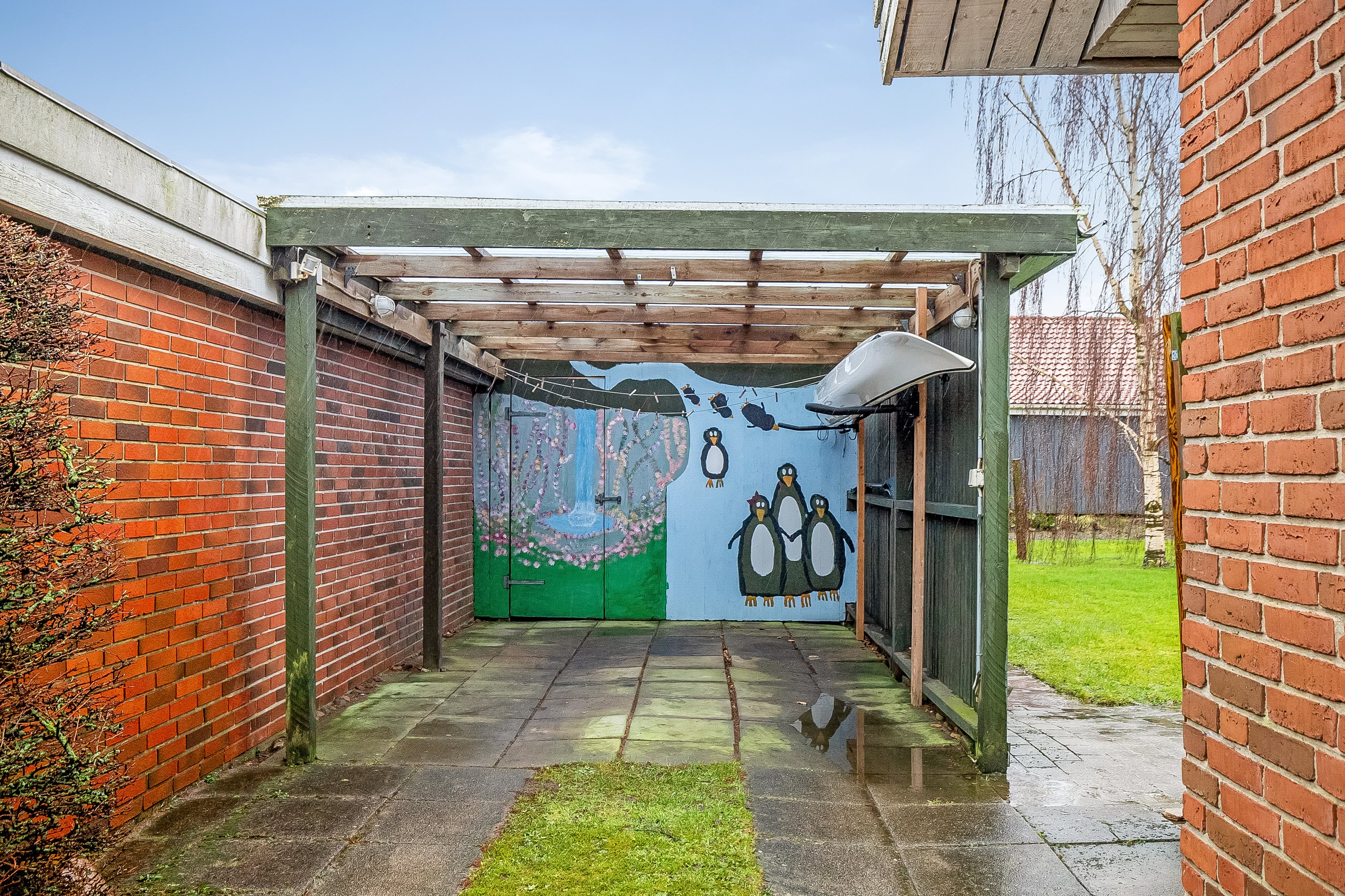 Fremhævet carport billede i fuldskærmstilstand. Billede af Mølleager 67A, Lindved, 7100 Vejle