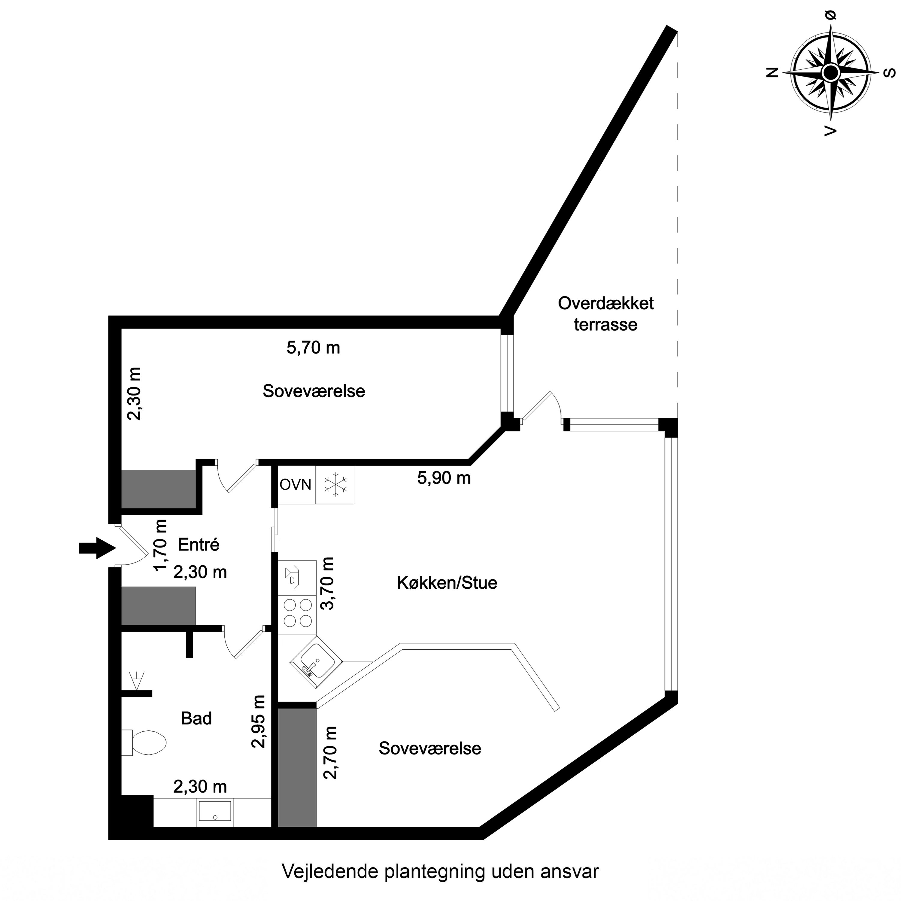 Plantegninger billede af Strandvejen 52, st.. 10., Fanø Bad, 6720 Fanø