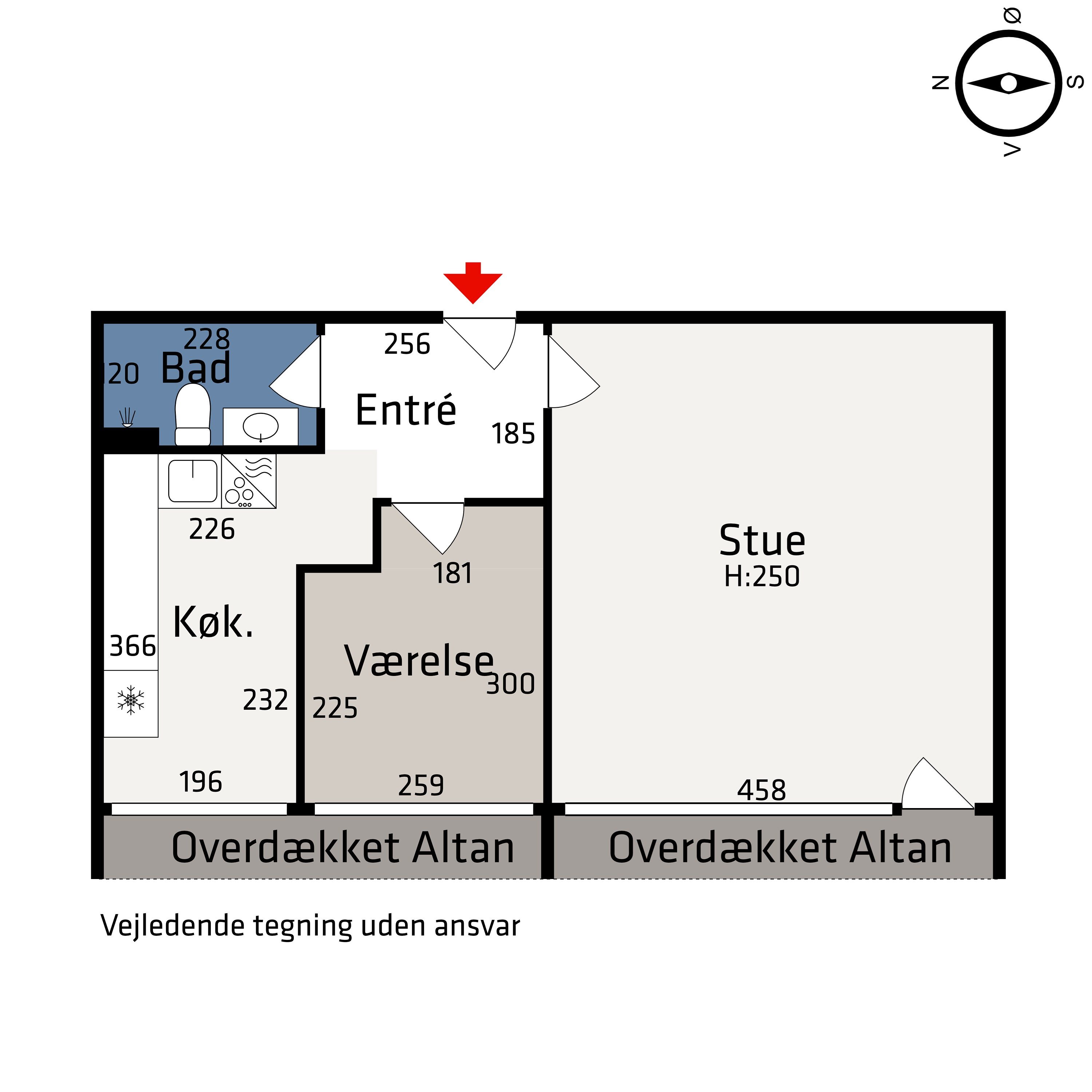 Plantegninger billede af Grøndalsvej 62, 3. th., 8260 Viby J