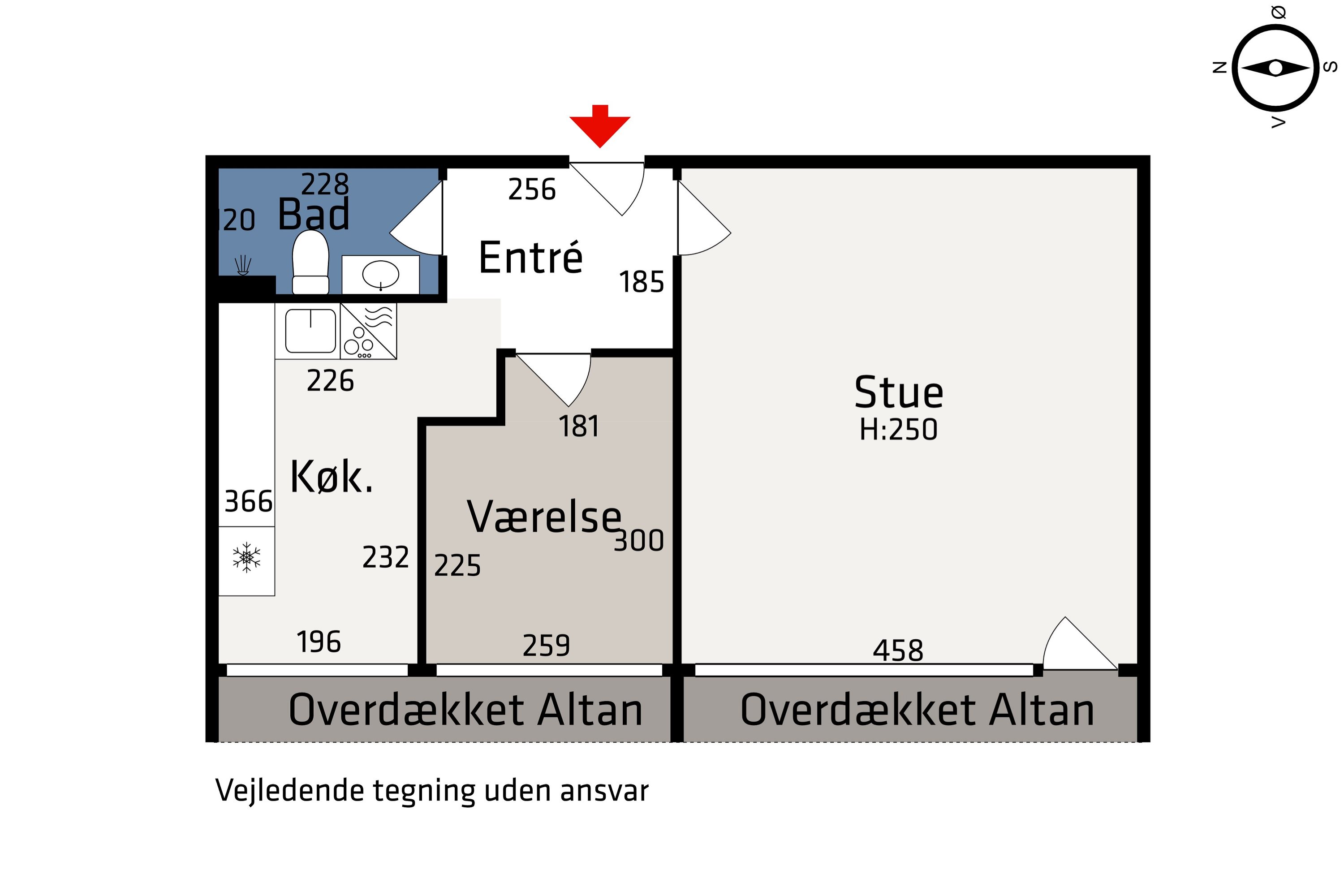 Plantegninger billede af Grøndalsvej 62, 3. th., 8260 Viby J