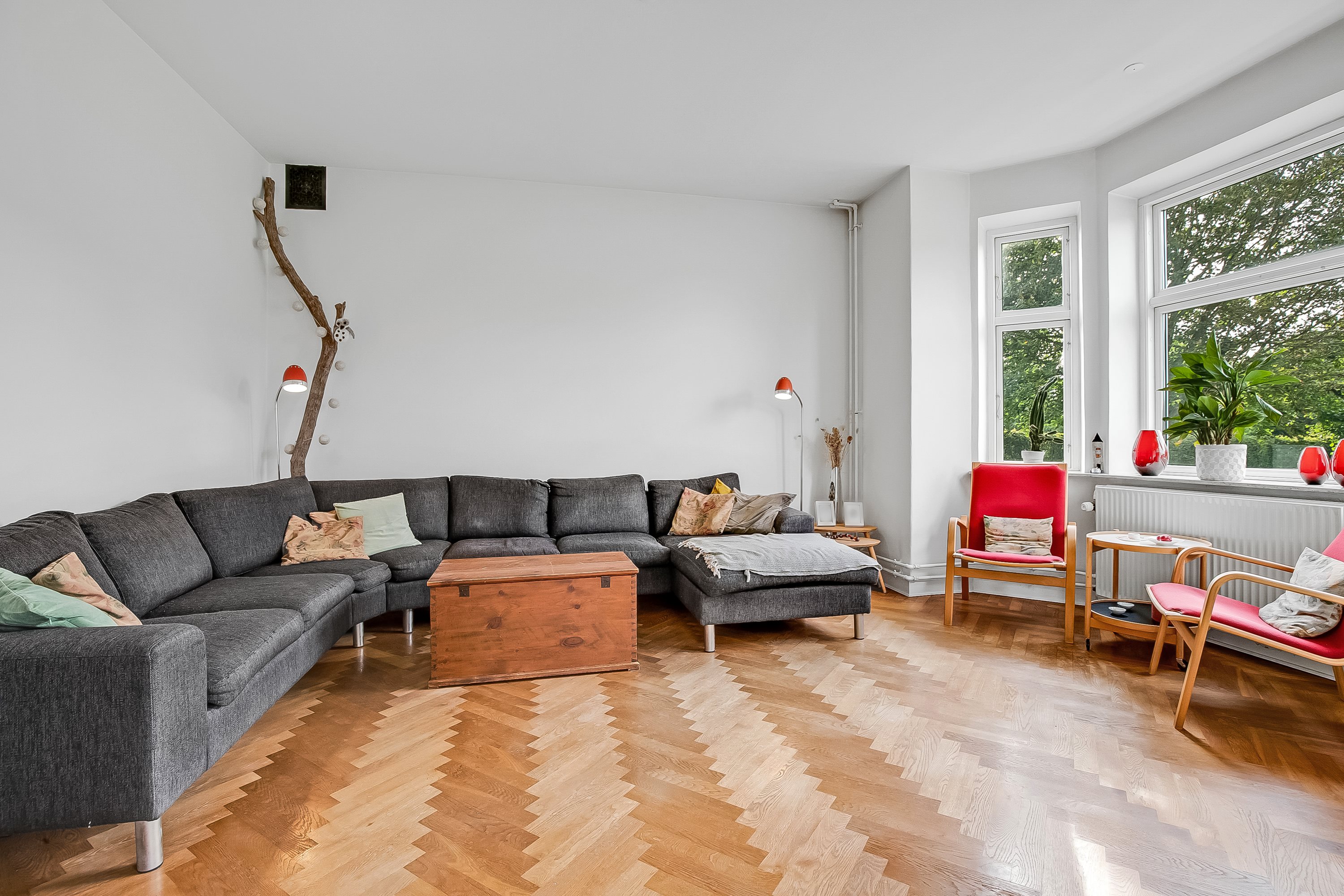 Fremhævet stue billede i fuldskærmstilstand. Billede af Risbøge 14, Højrup, 6640 Lunderskov