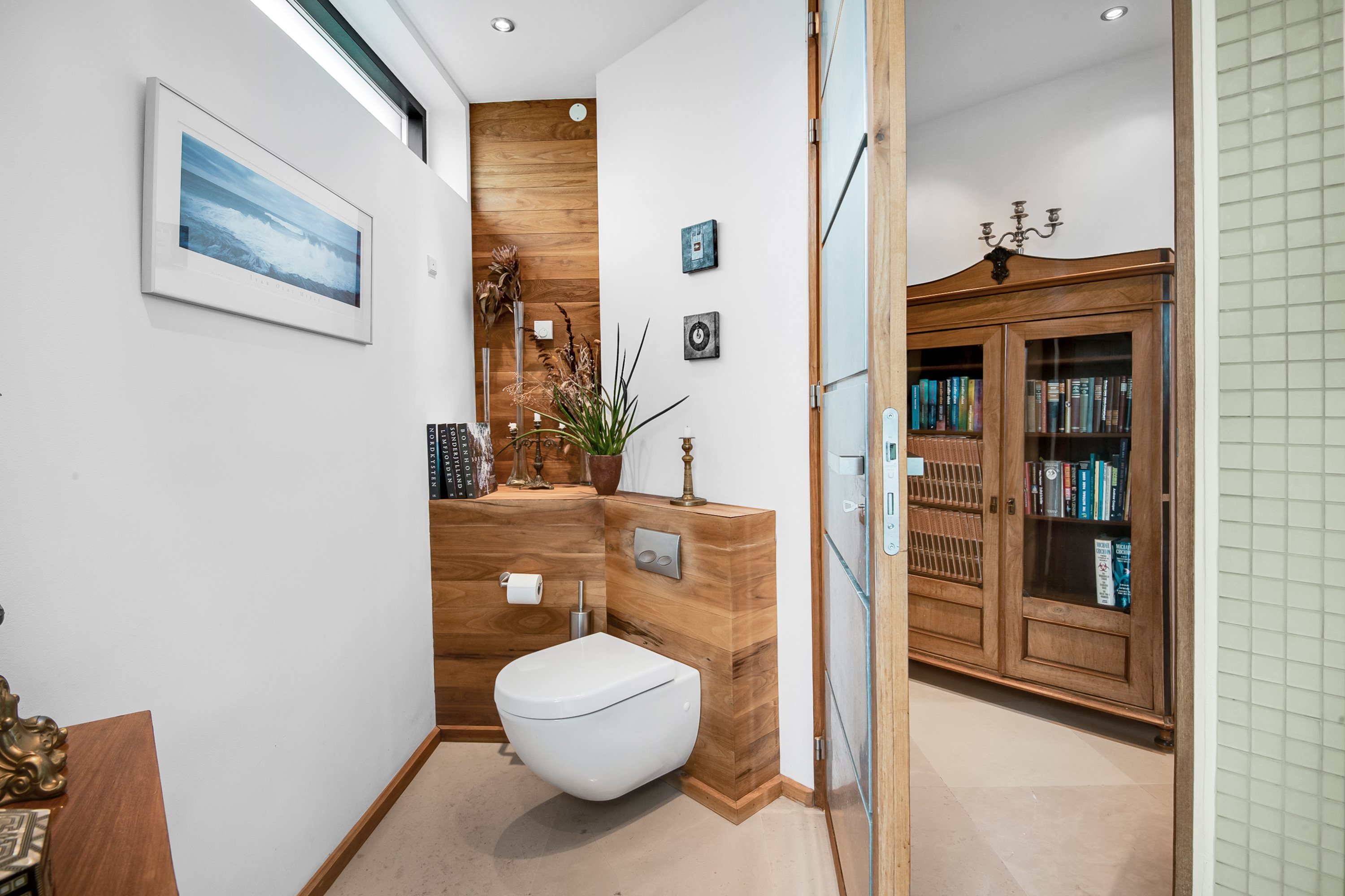 Fremhævet badeværelse billede i fuldskærmstilstand. Billede af Gåsebakken 48, Ugelbølle, 8410 Rønde