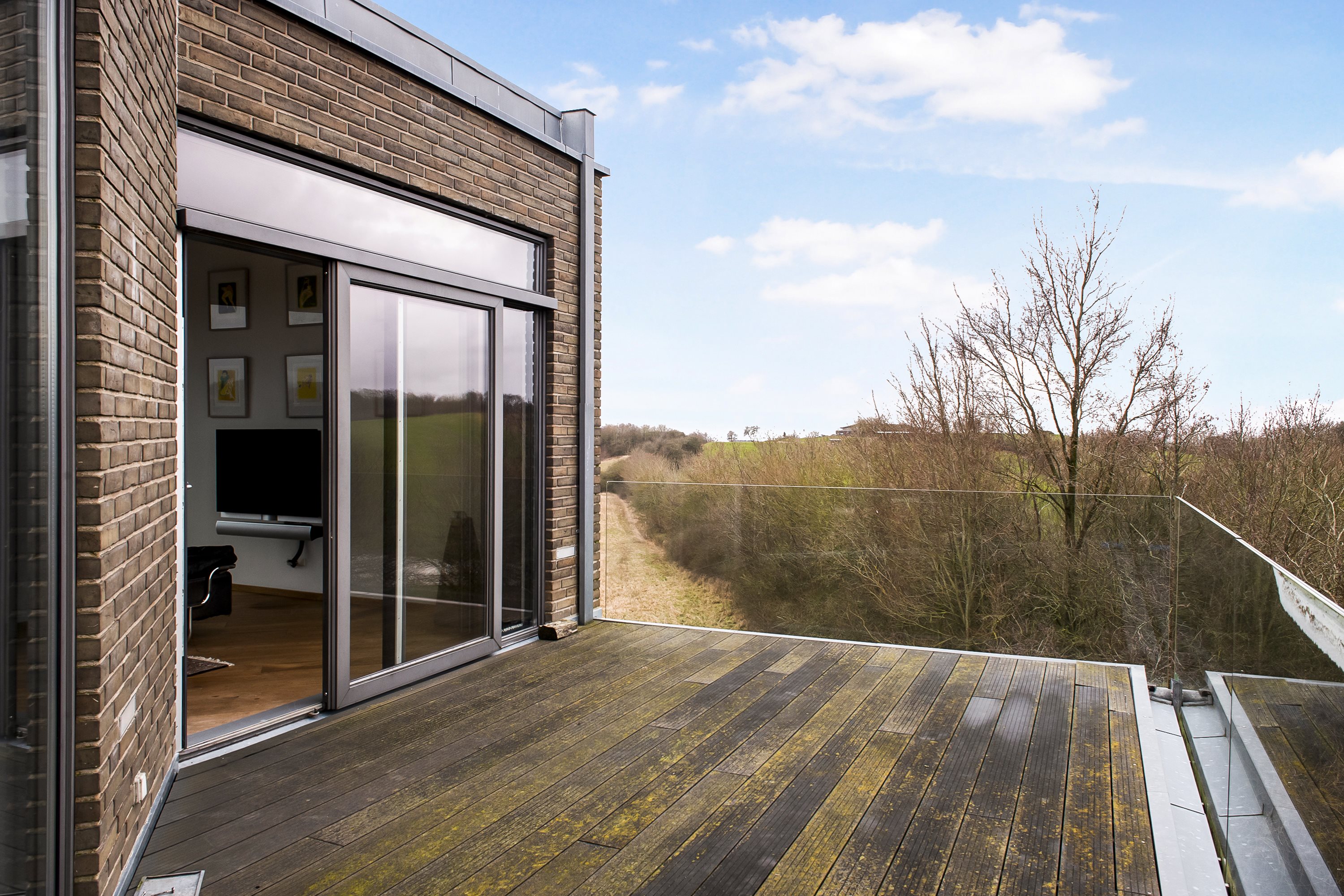 Fremhævet altan billede i fuldskærmstilstand. Billede af Gåsebakken 48, Ugelbølle, 8410 Rønde