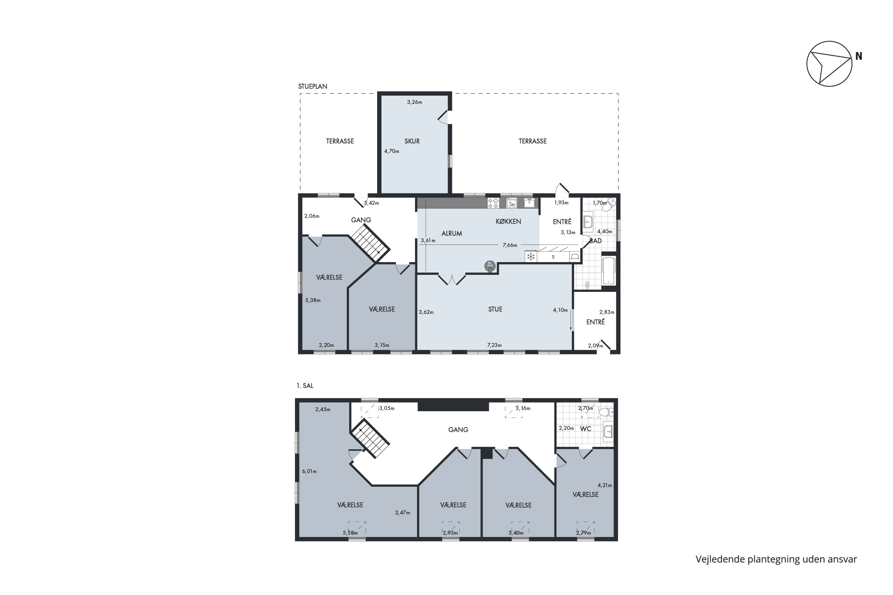 Plantegninger billede af Ribevej 34, Egebæk, 6760 Ribe