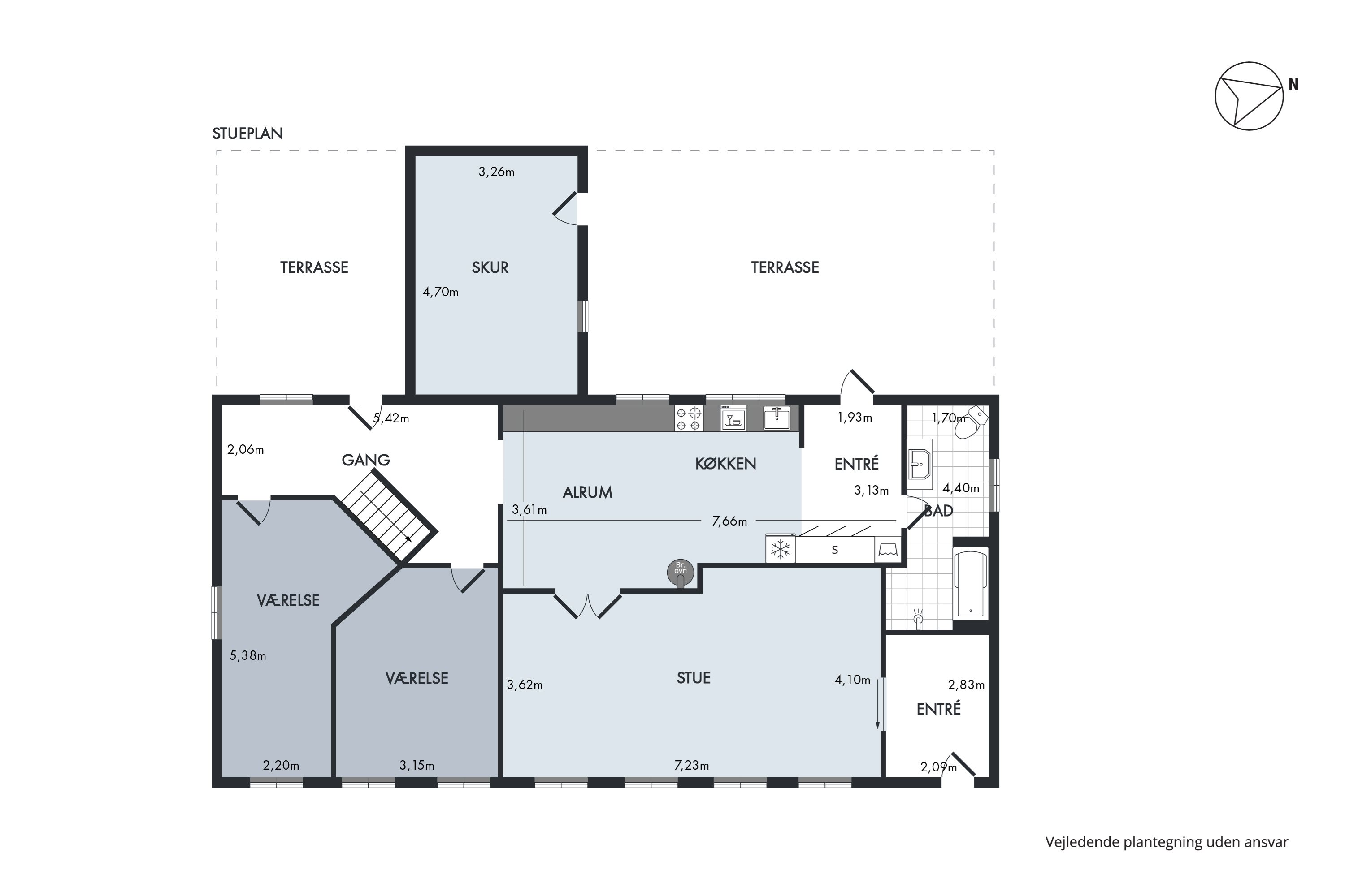Plantegninger billede af Ribevej 34, Egebæk, 6760 Ribe
