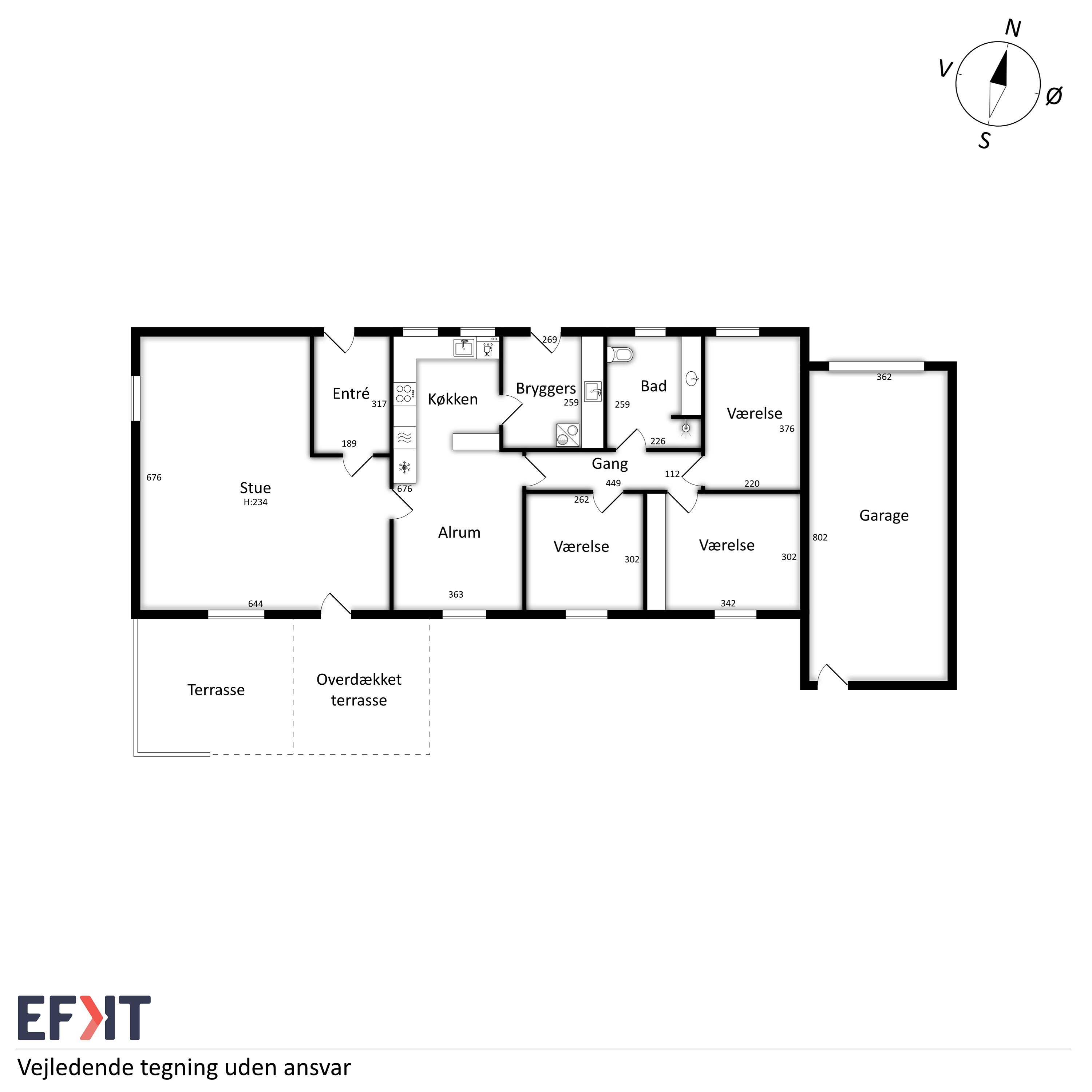 Plantegninger billede af Hvilhusevej 14, Tørring, 8983 Gjerlev J