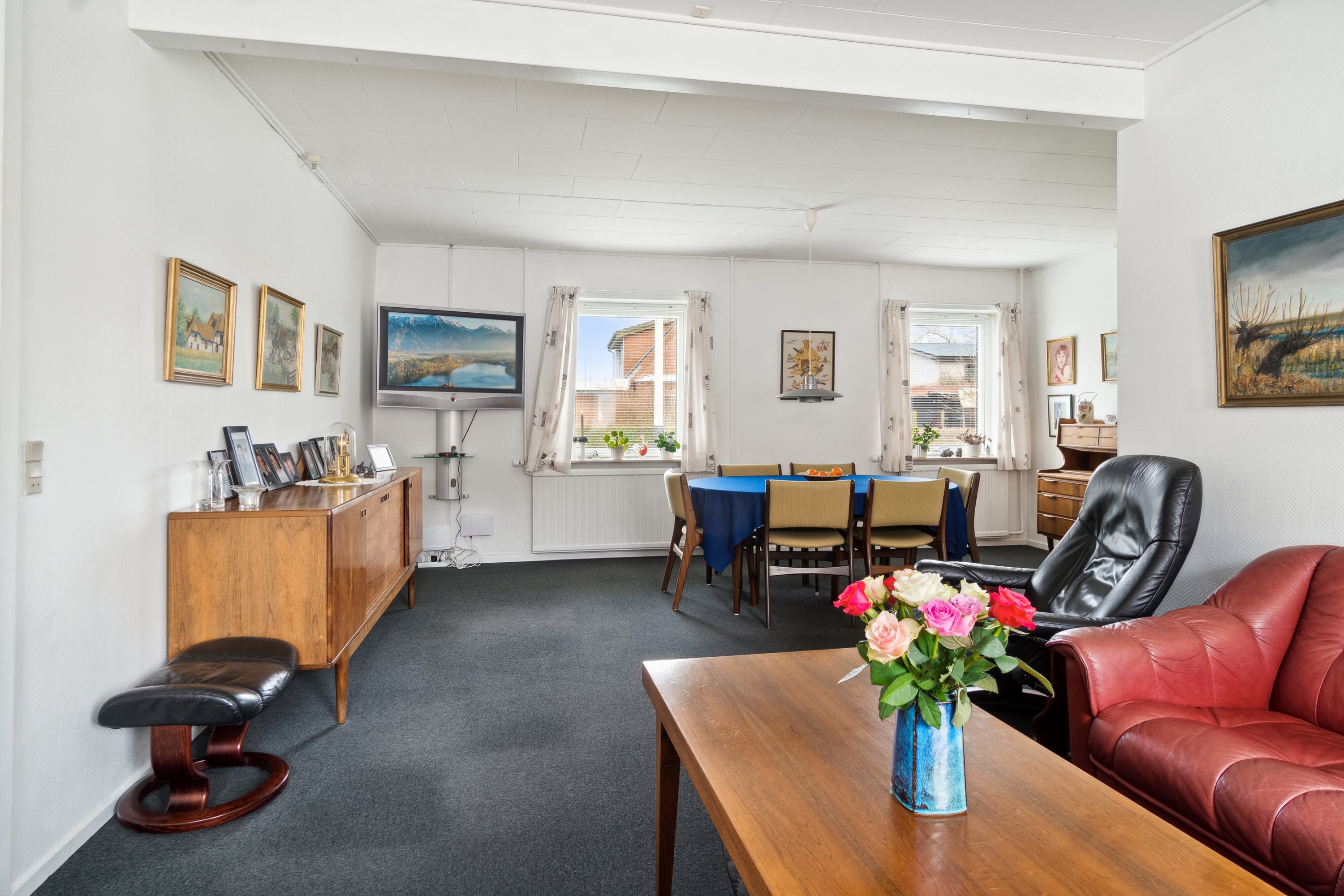 Fremhævet stue billede i fuldskærmstilstand. Billede af Flinterupvej 62E, 4480 Store Fuglede