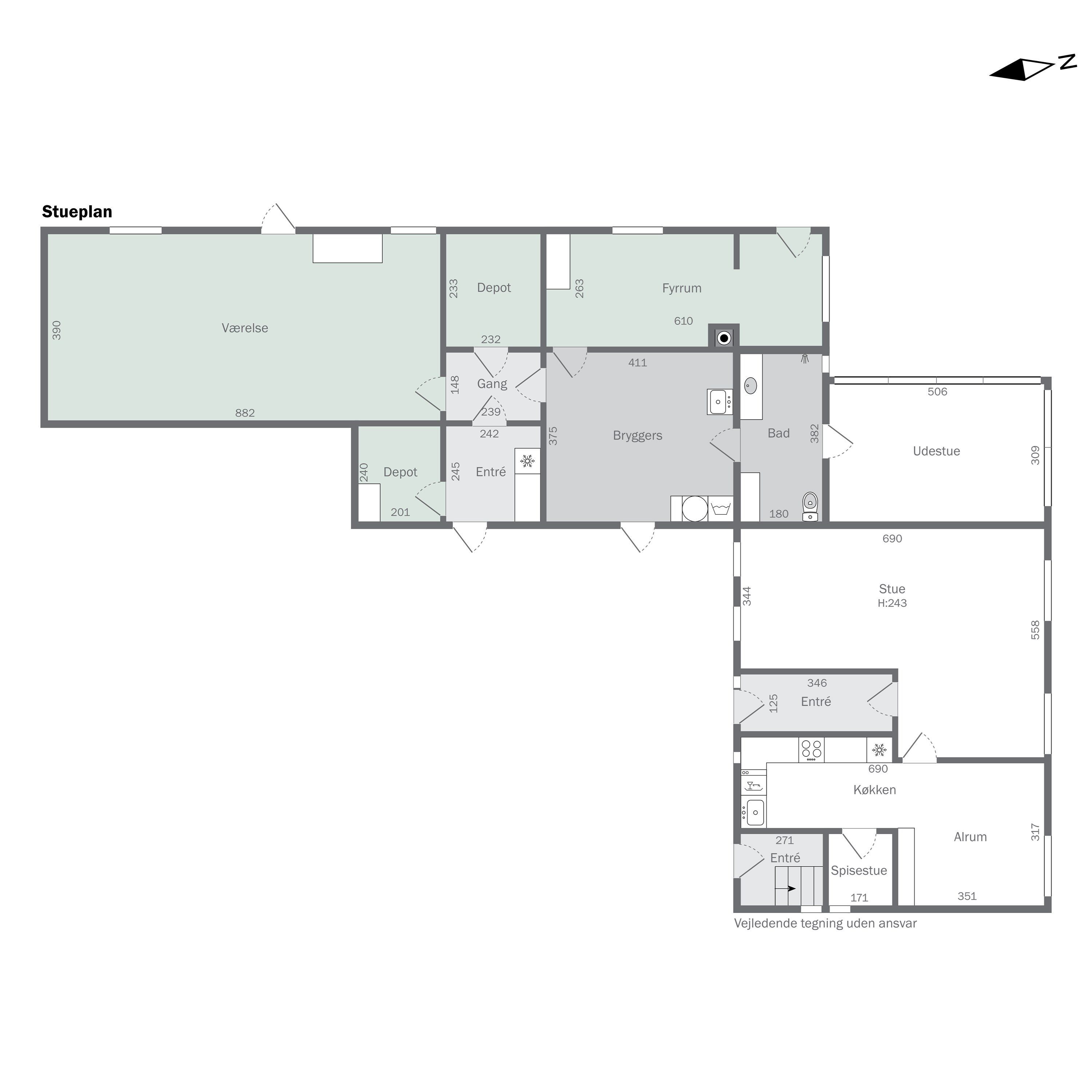 Plantegninger billede af Flinterupvej 62E, 4480 Store Fuglede