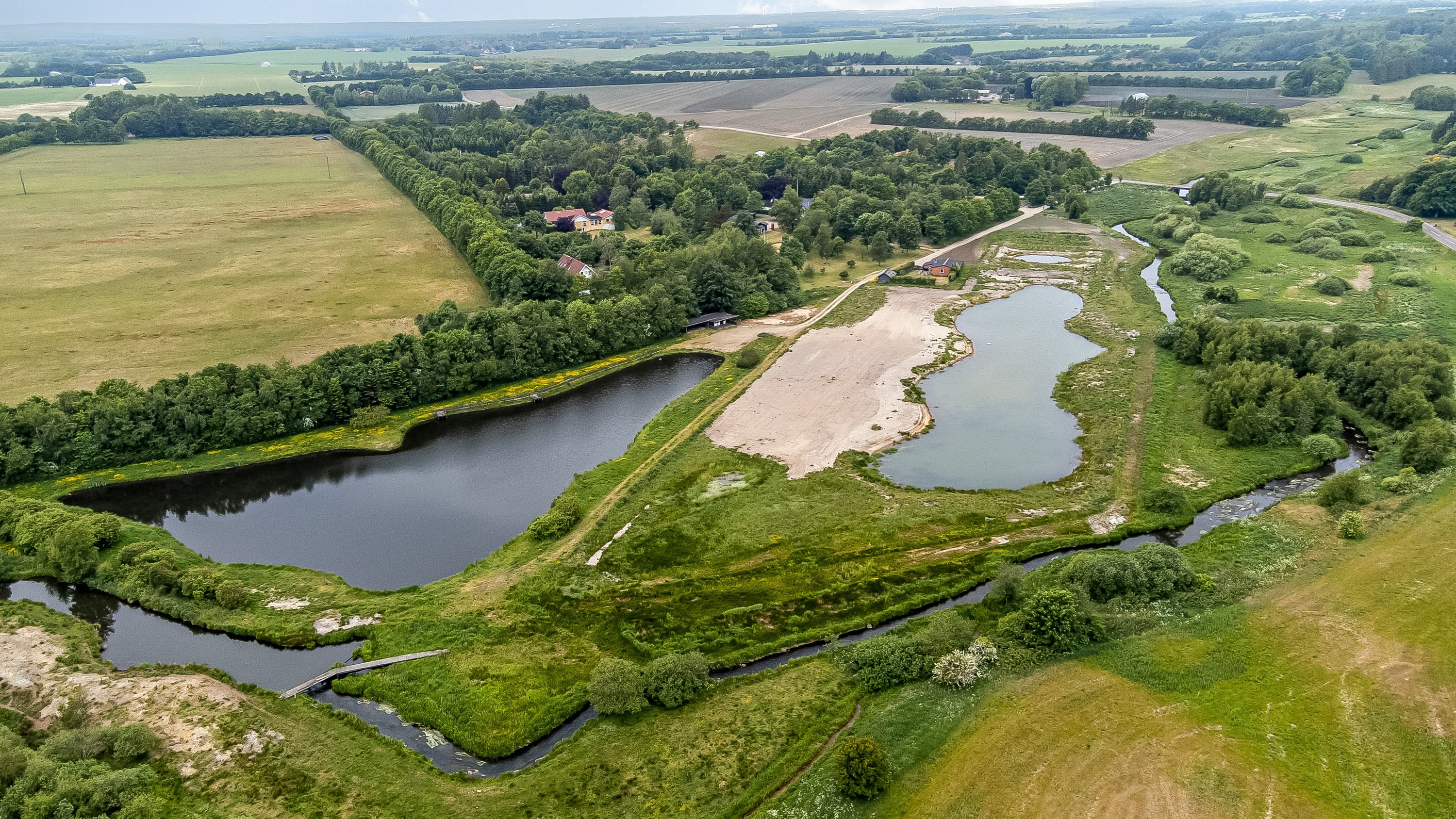 Fremhævet luftfoto billede i fuldskærmstilstand. Billede af Munkbrovej 15B, Nr Felding, 7500 Holstebro