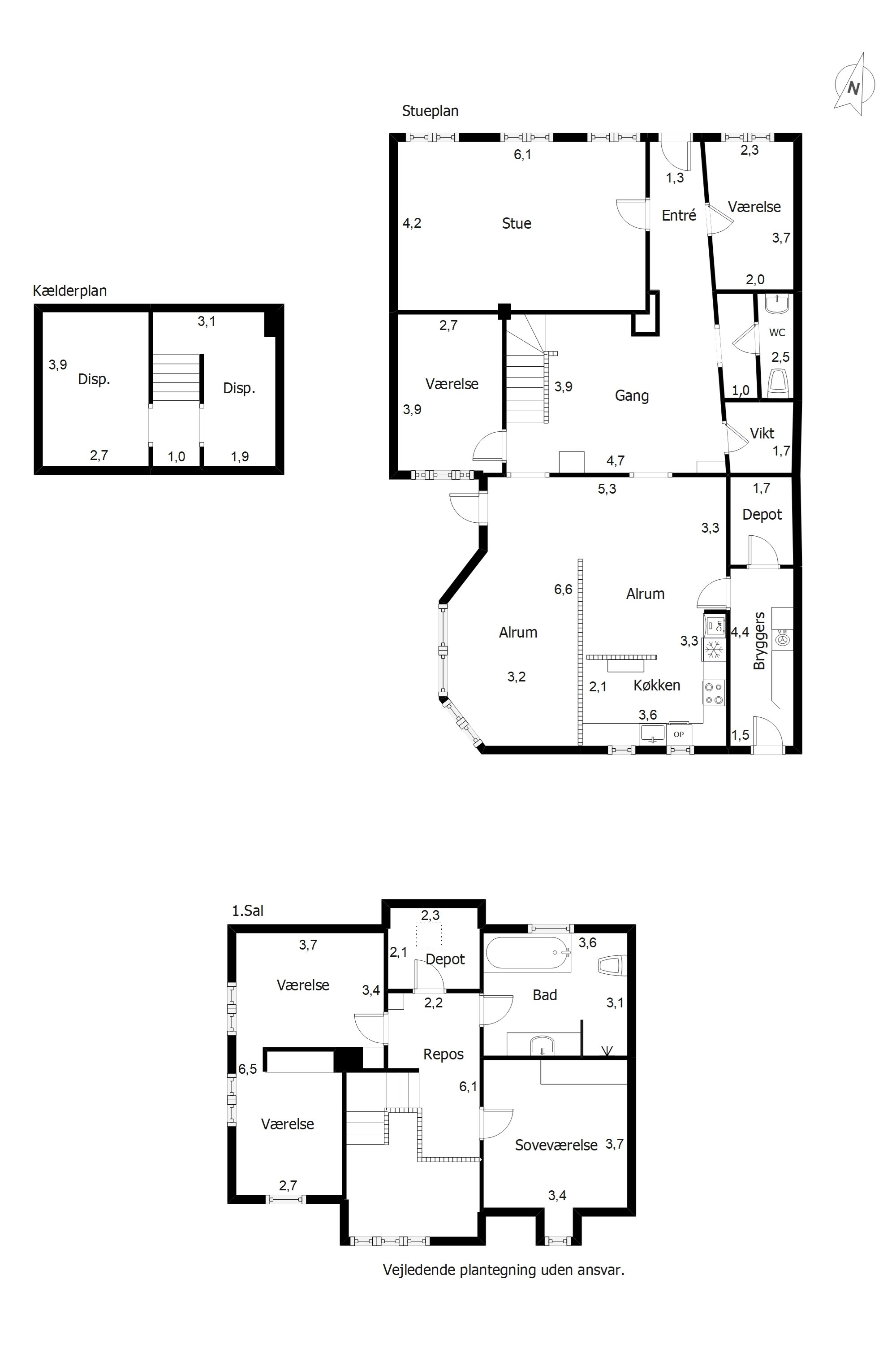 Plantegninger billede af Storegade 42, 6800 Varde