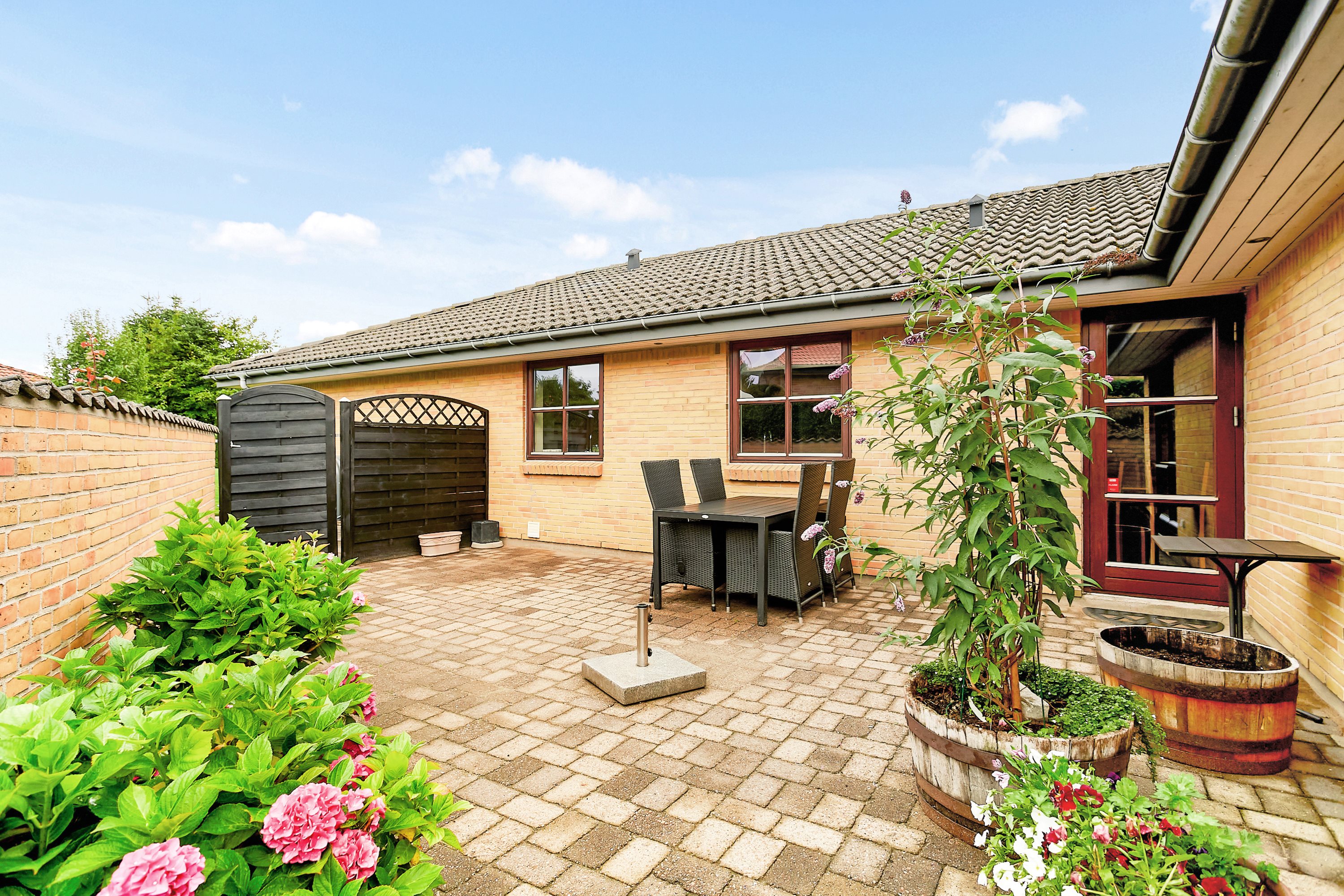 Fremhævet terrasse billede i fuldskærmstilstand. Billede af Skovparken 92, 8783 Hornsyld