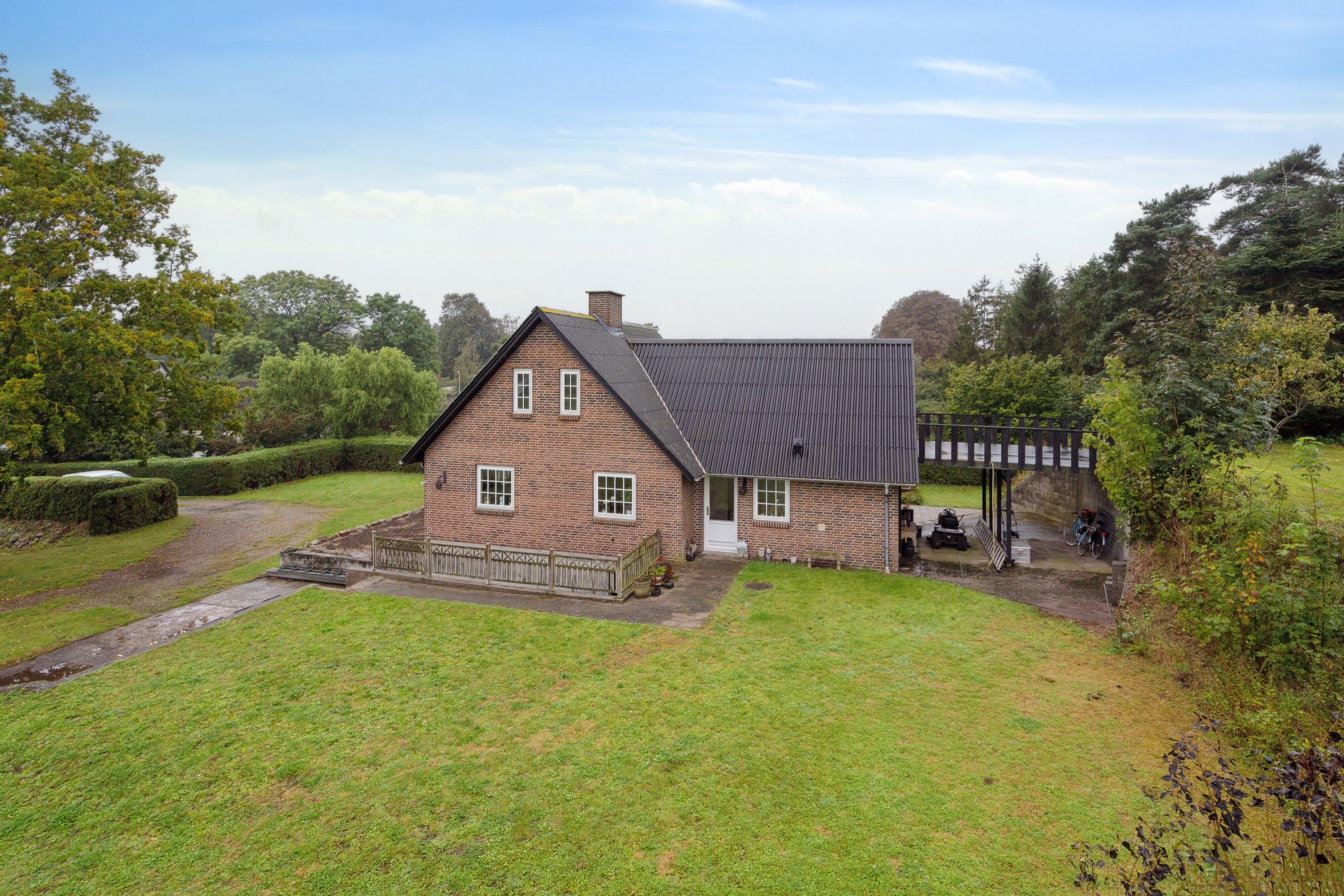 Fremhævet luftfoto billede i fuldskærmstilstand. Billede af Bystævnet 14, Bederslev, 5450 Otterup