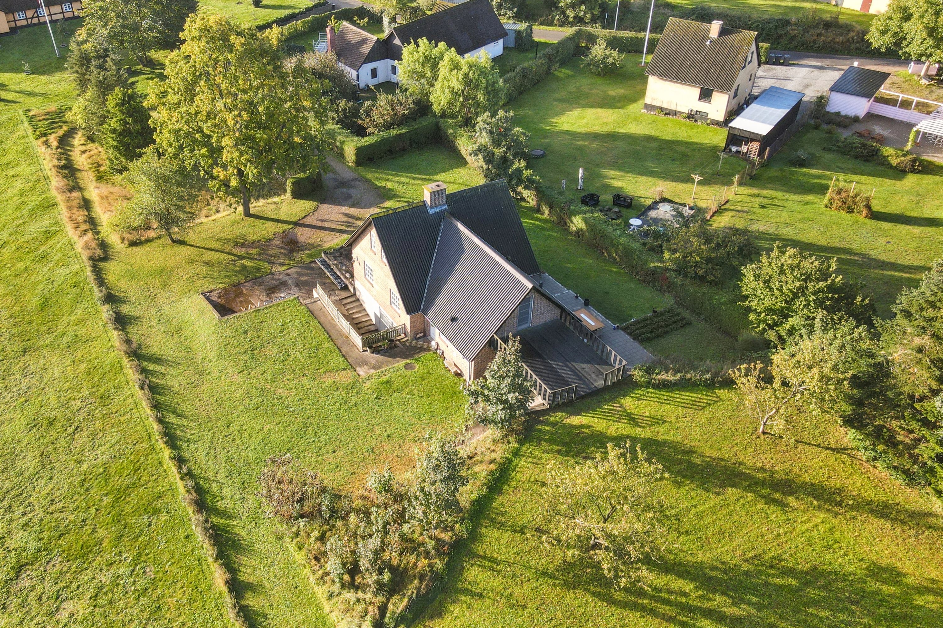 Fremhævet luftfoto billede i fuldskærmstilstand. Billede af Bystævnet 14, Bederslev, 5450 Otterup