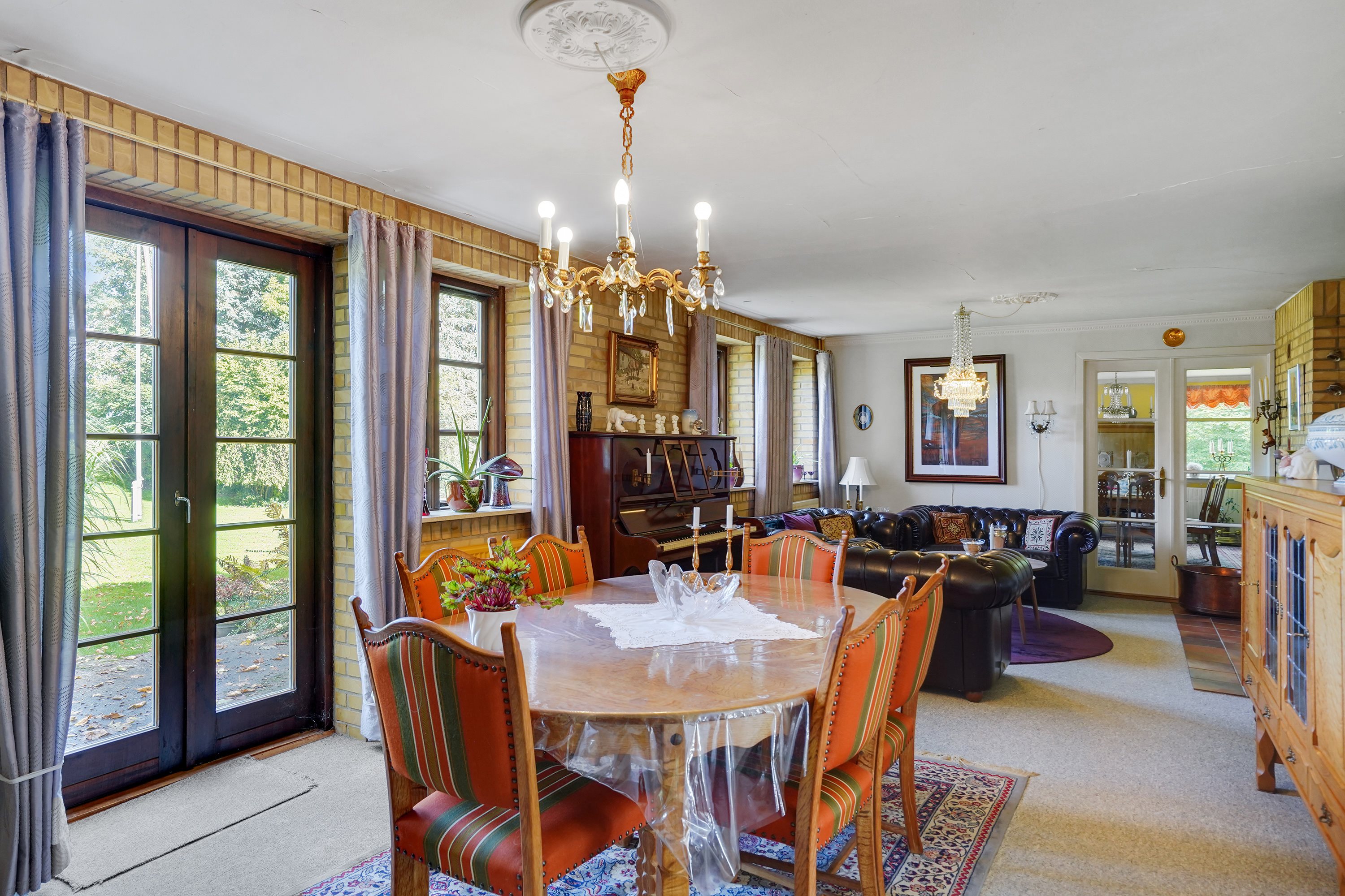 Fremhævet dagligstue billede i fuldskærmstilstand. Billede af Vollerup Gårde 7, 4200 Slagelse