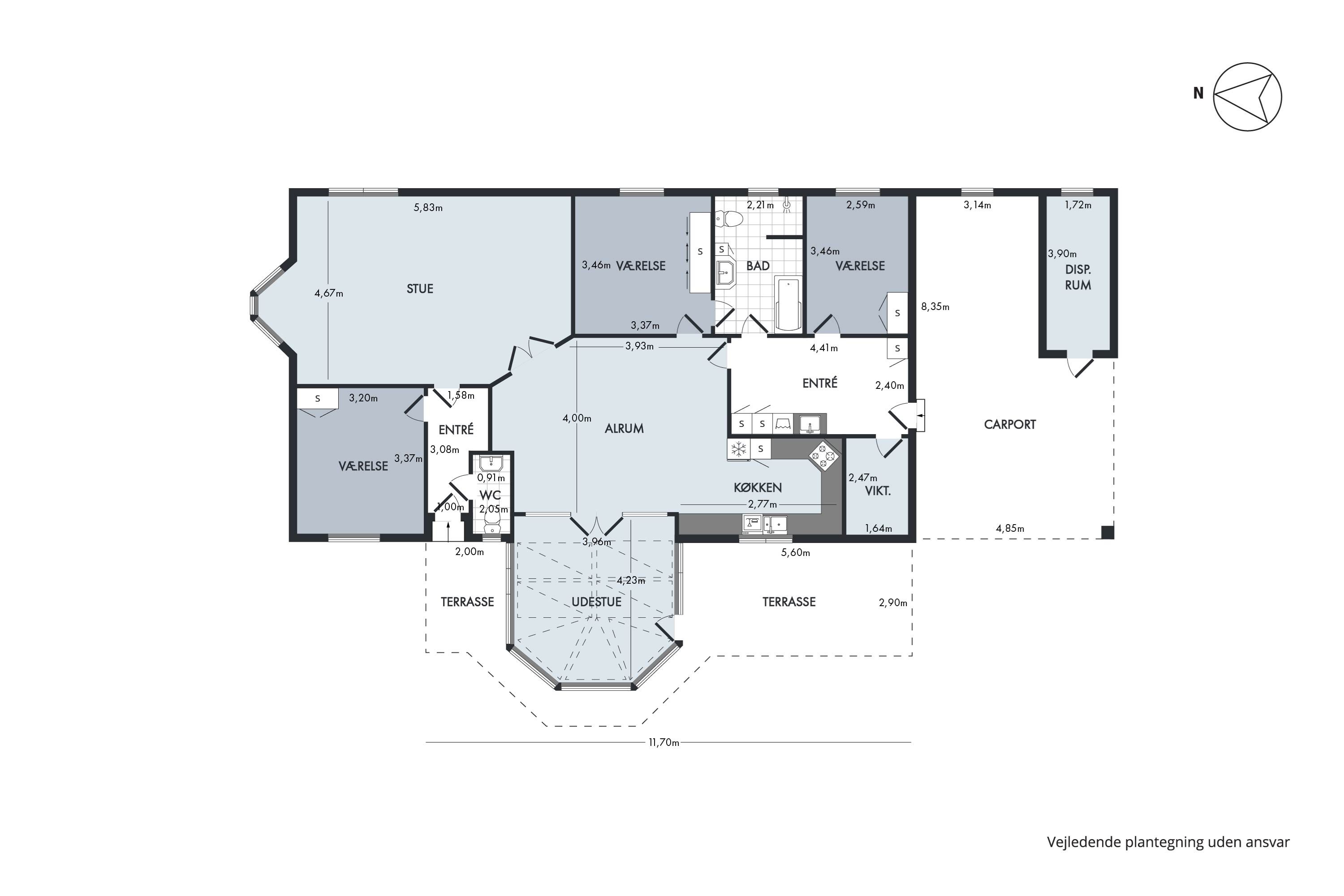 Plantegninger billede af Gammel Vodstrupvej 12, Vodstrup, 7900 Nykøbing M