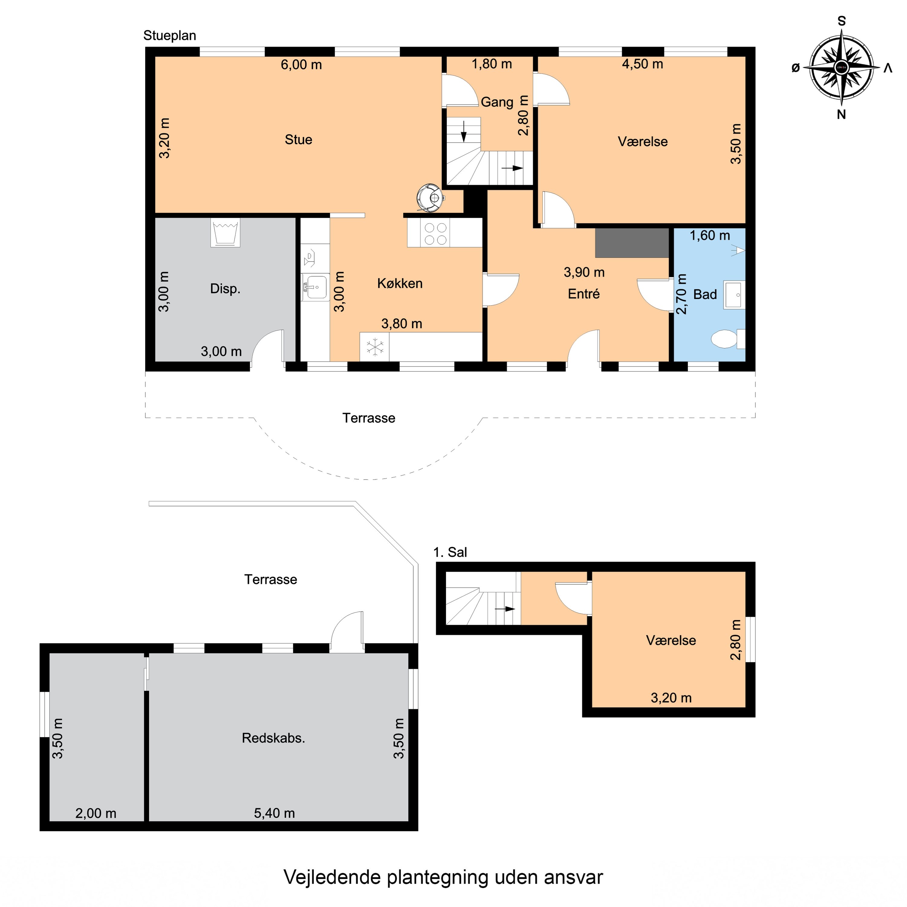 Plantegninger billede af Østerskovvej 37, Østerskov, 5932 Humble
