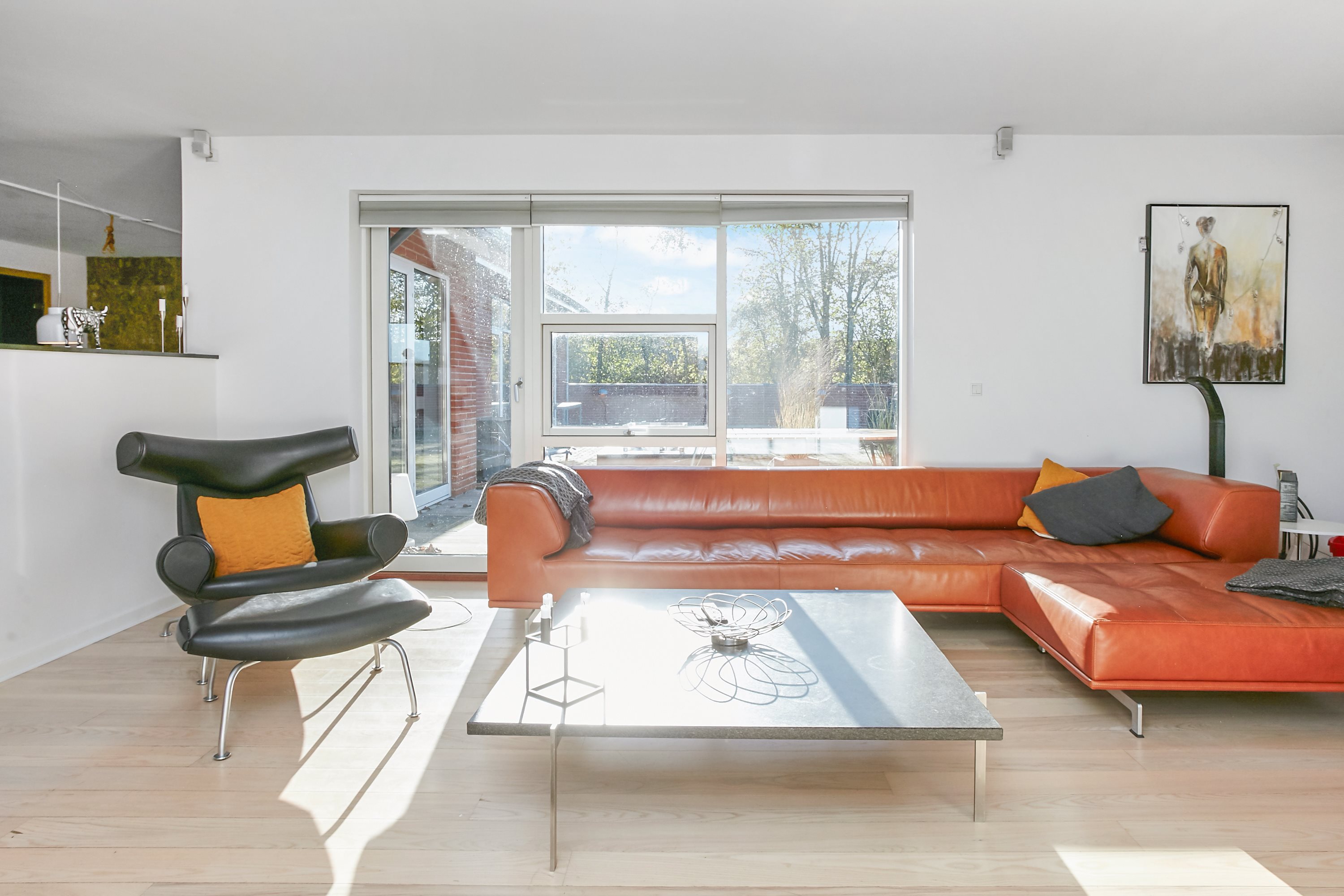 Fremhævet dagligstue billede i fuldskærmstilstand. Billede af Østrupvej 49, Glud, 7130 Juelsminde