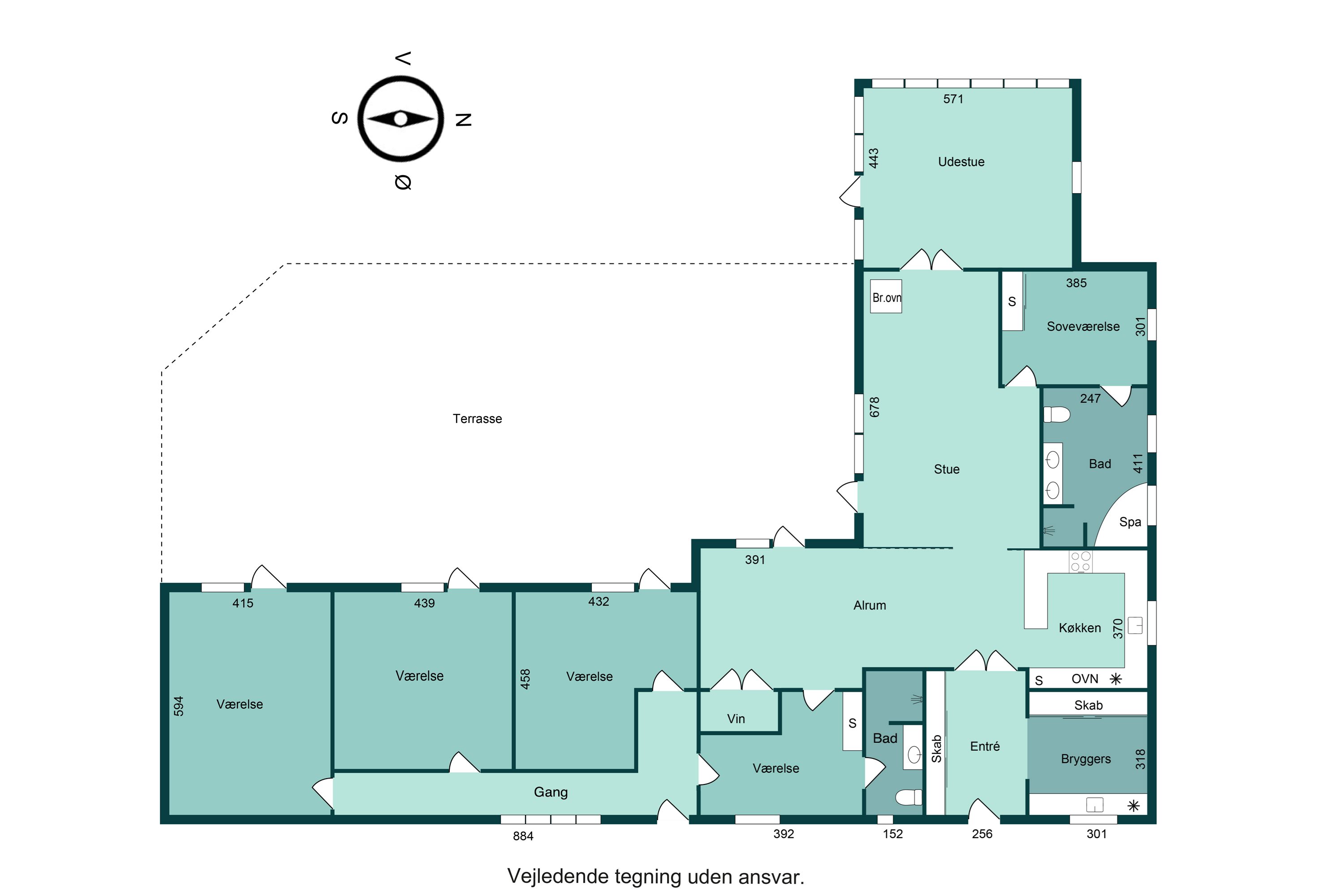 Plantegninger billede af Østrupvej 49, Glud, 7130 Juelsminde