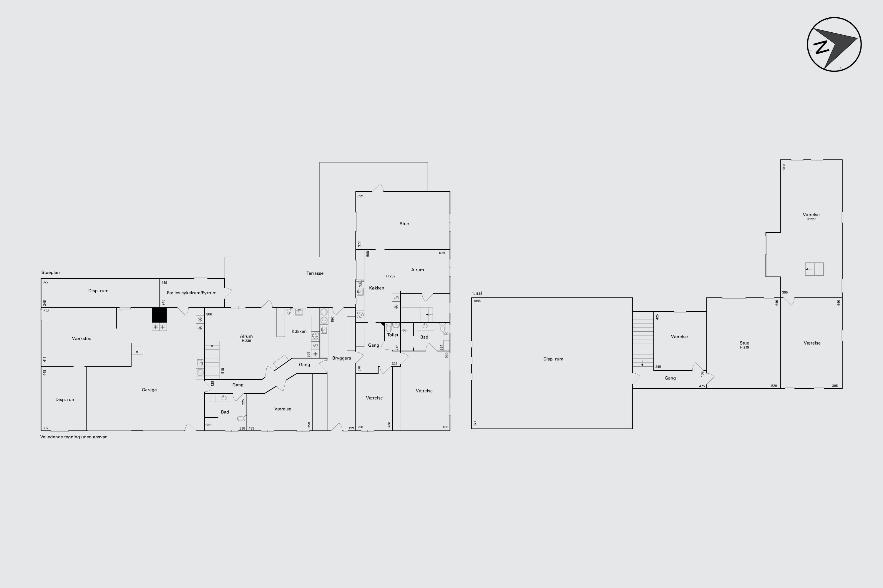Plantegninger billede af Gosmervej 104, Halling, 8300 Odder